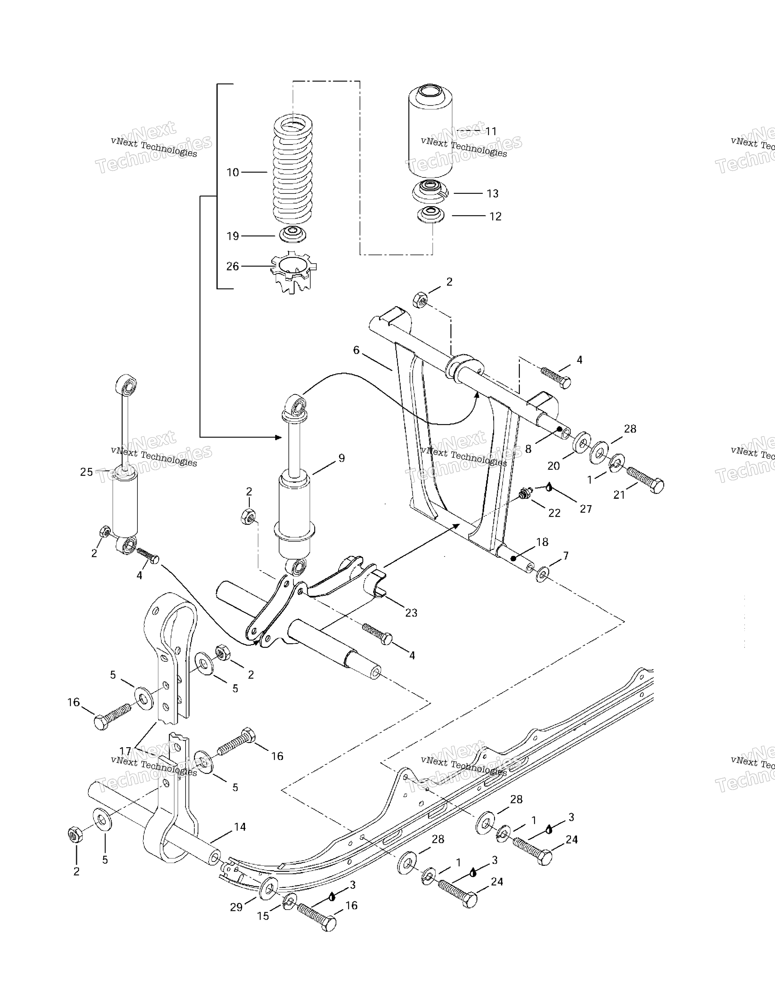 Передняя часть Arm, Rear Suspension