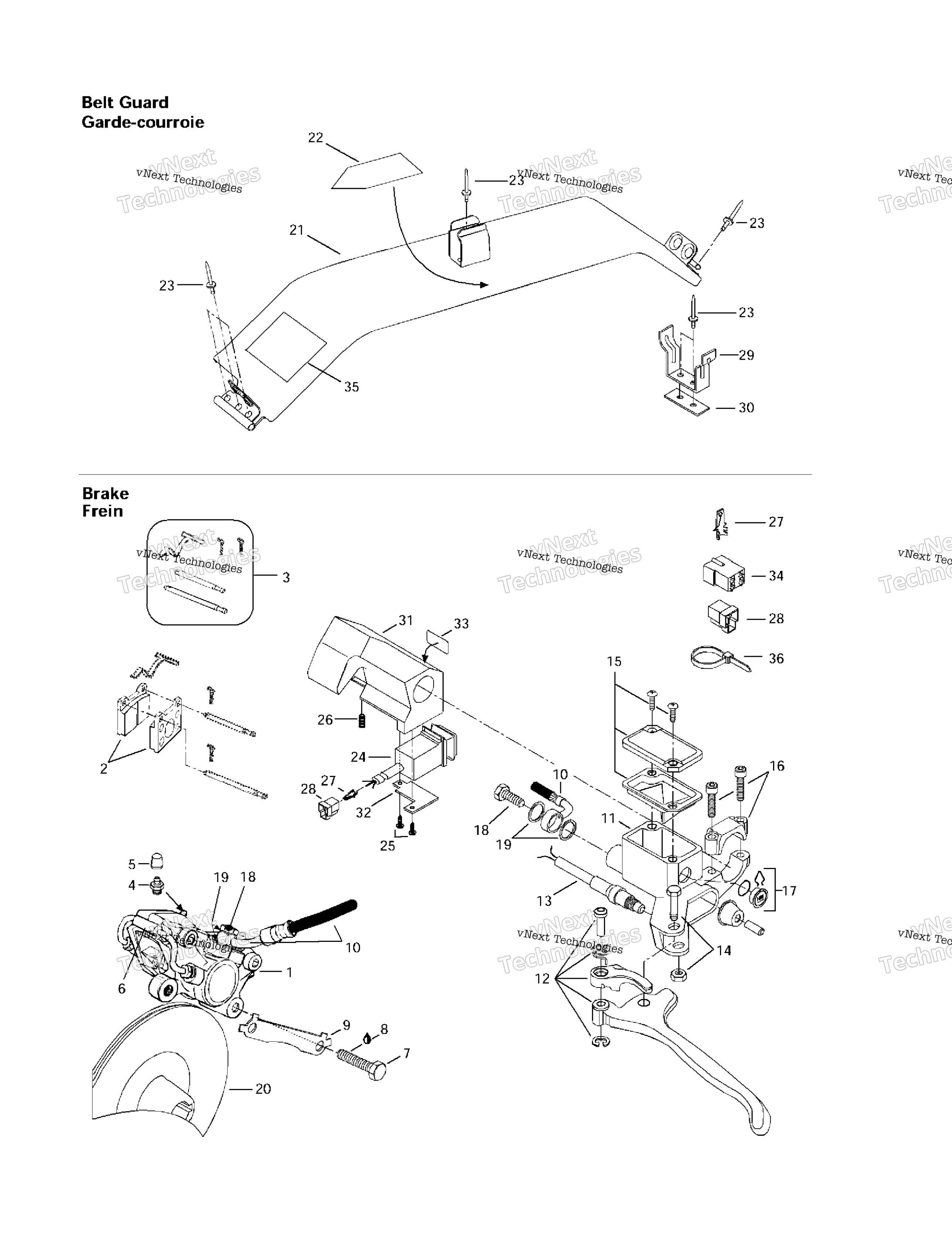 Hydraulic тормоз и Belt защита