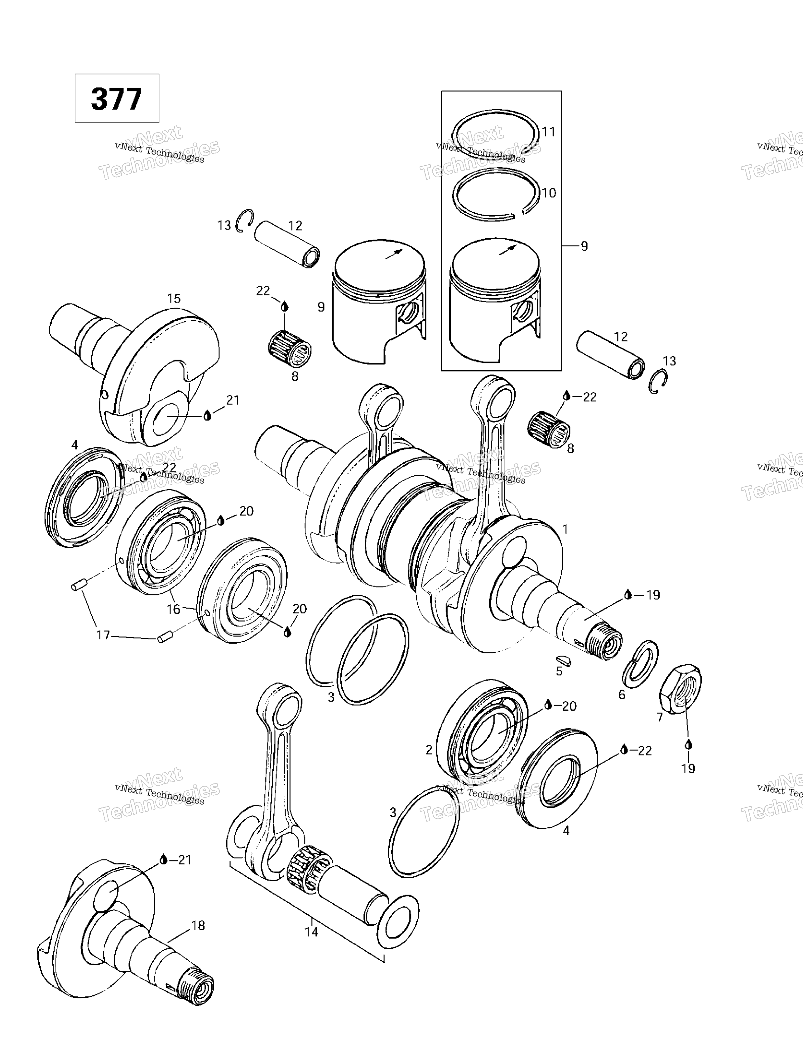 Коленчатый вал And Pistons (377)