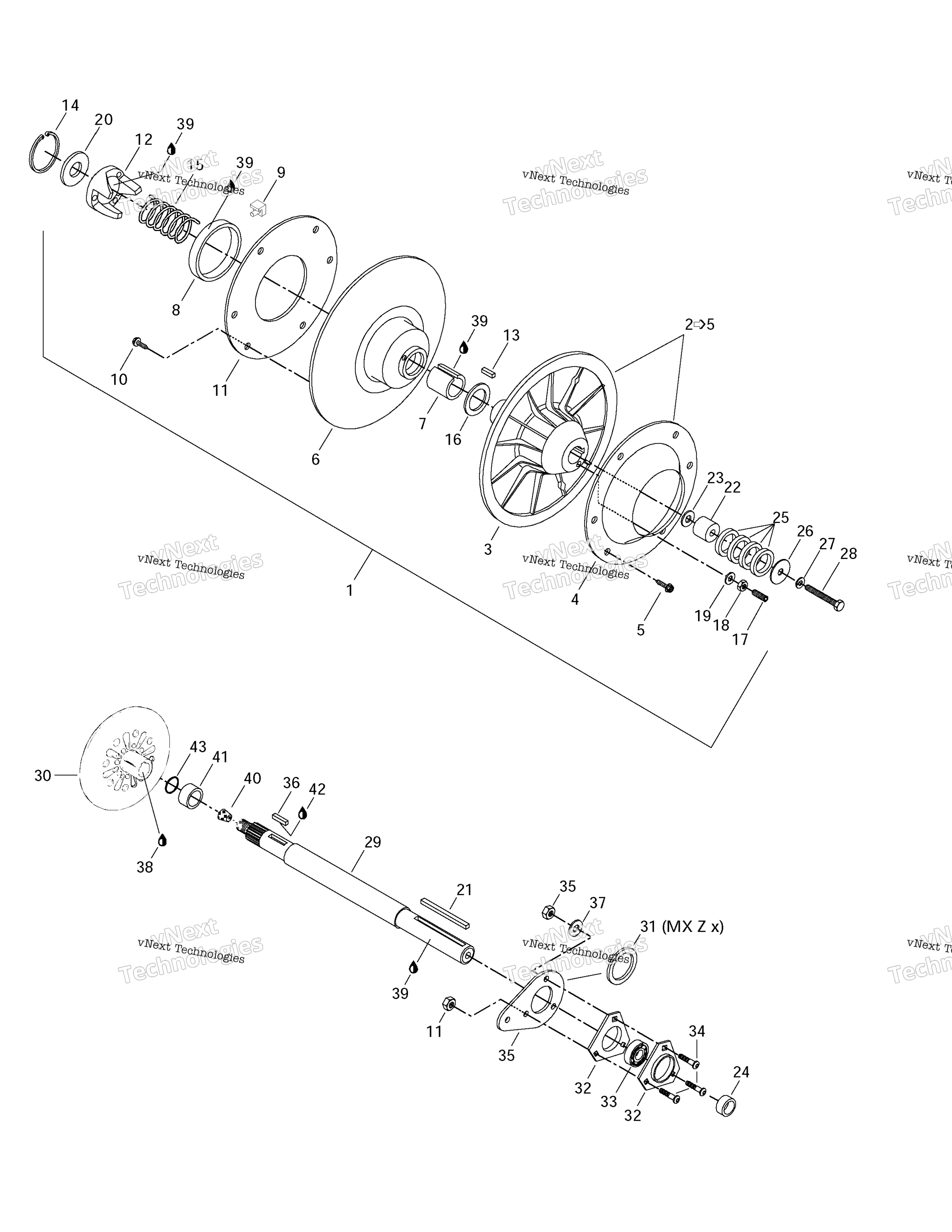 Ведомый Pulley