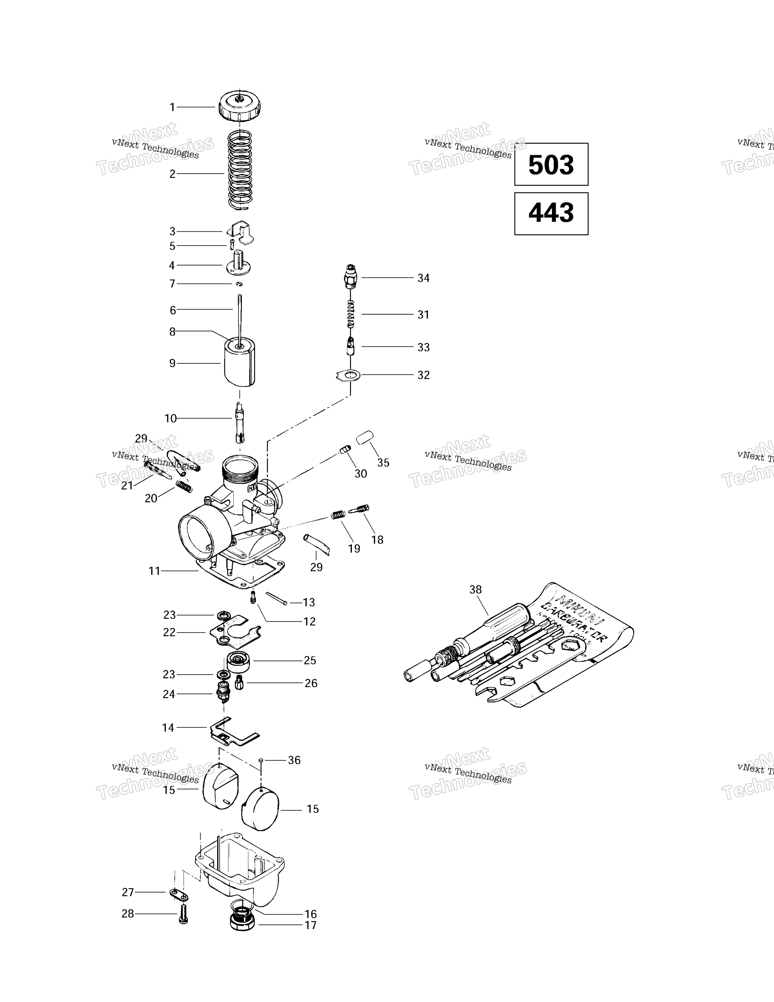 Carburetors 503 443