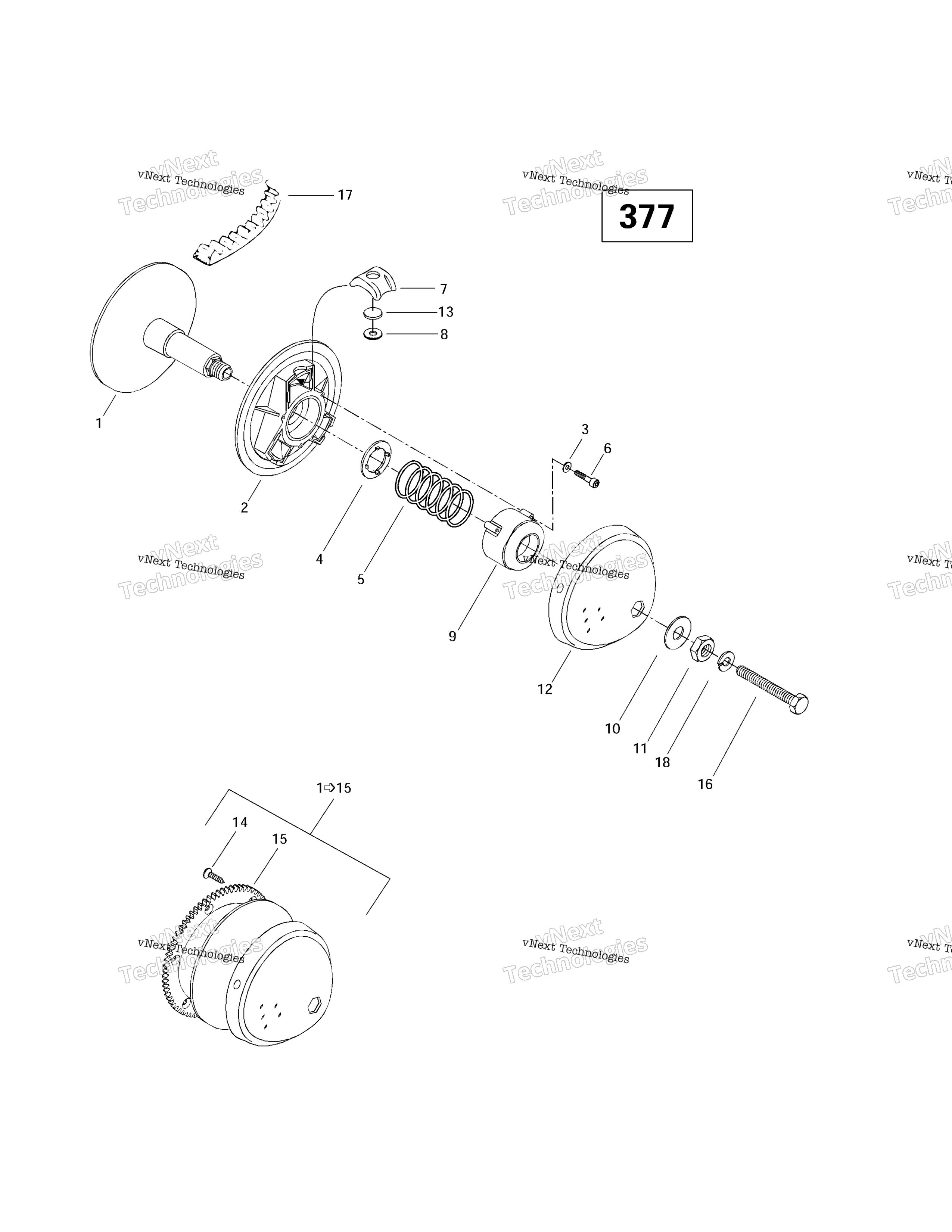 Привод Pulley (377)
