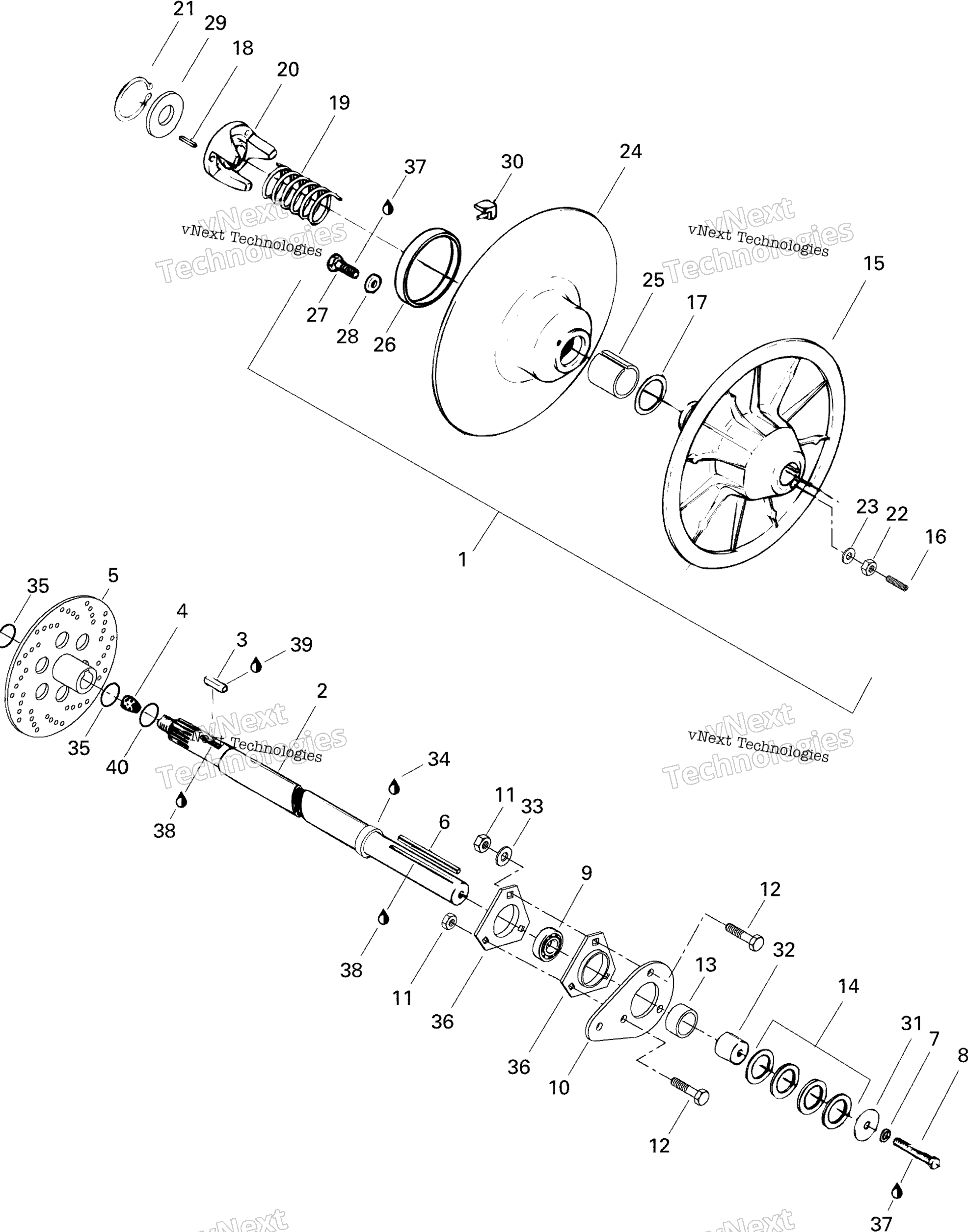 Ведомый Pulley 670Se