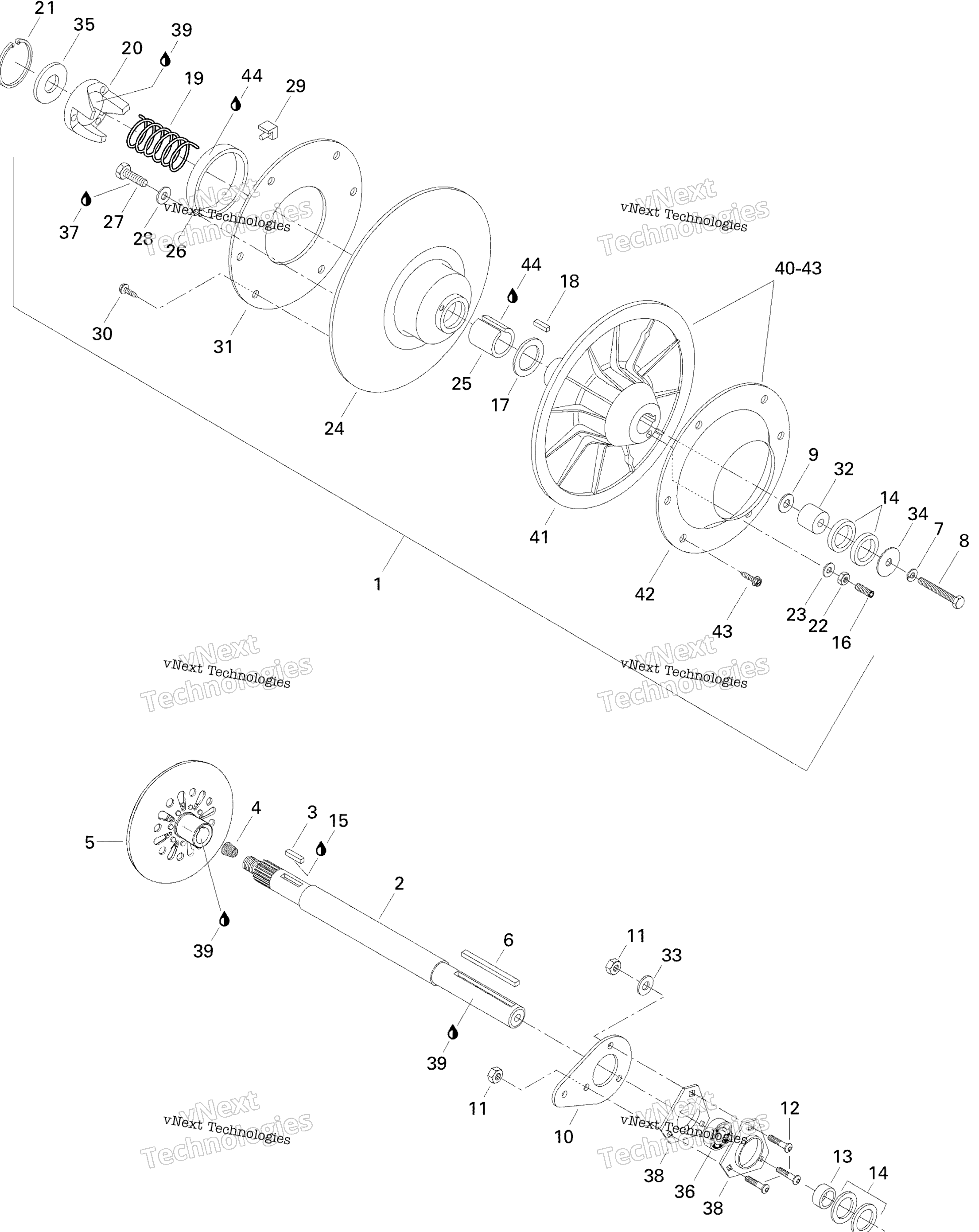 Ведомый Pulley 583