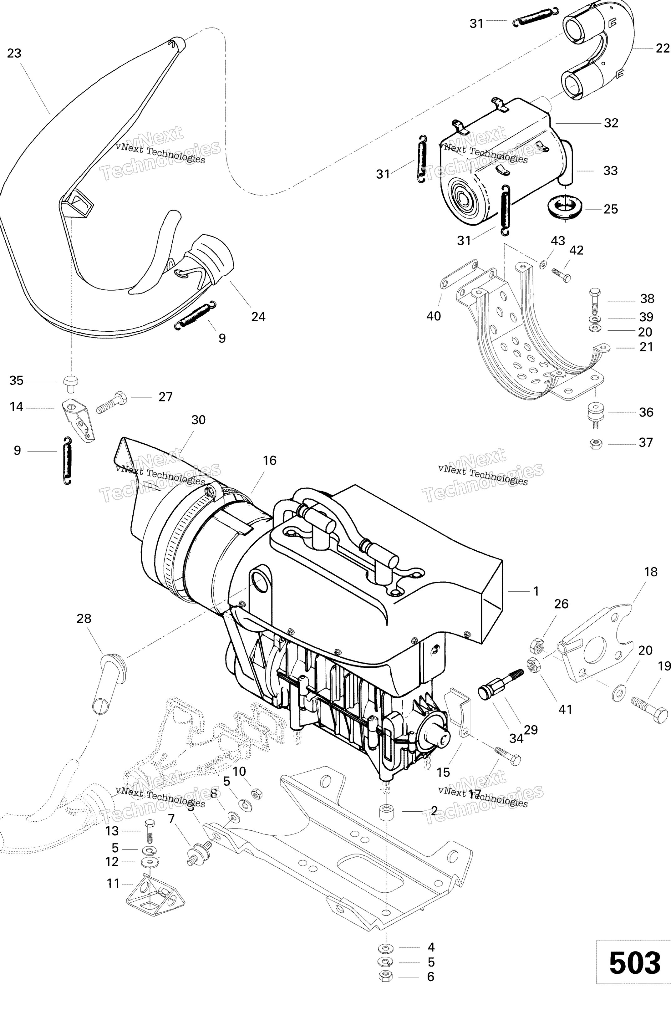 Двигатель And Engine Support 503