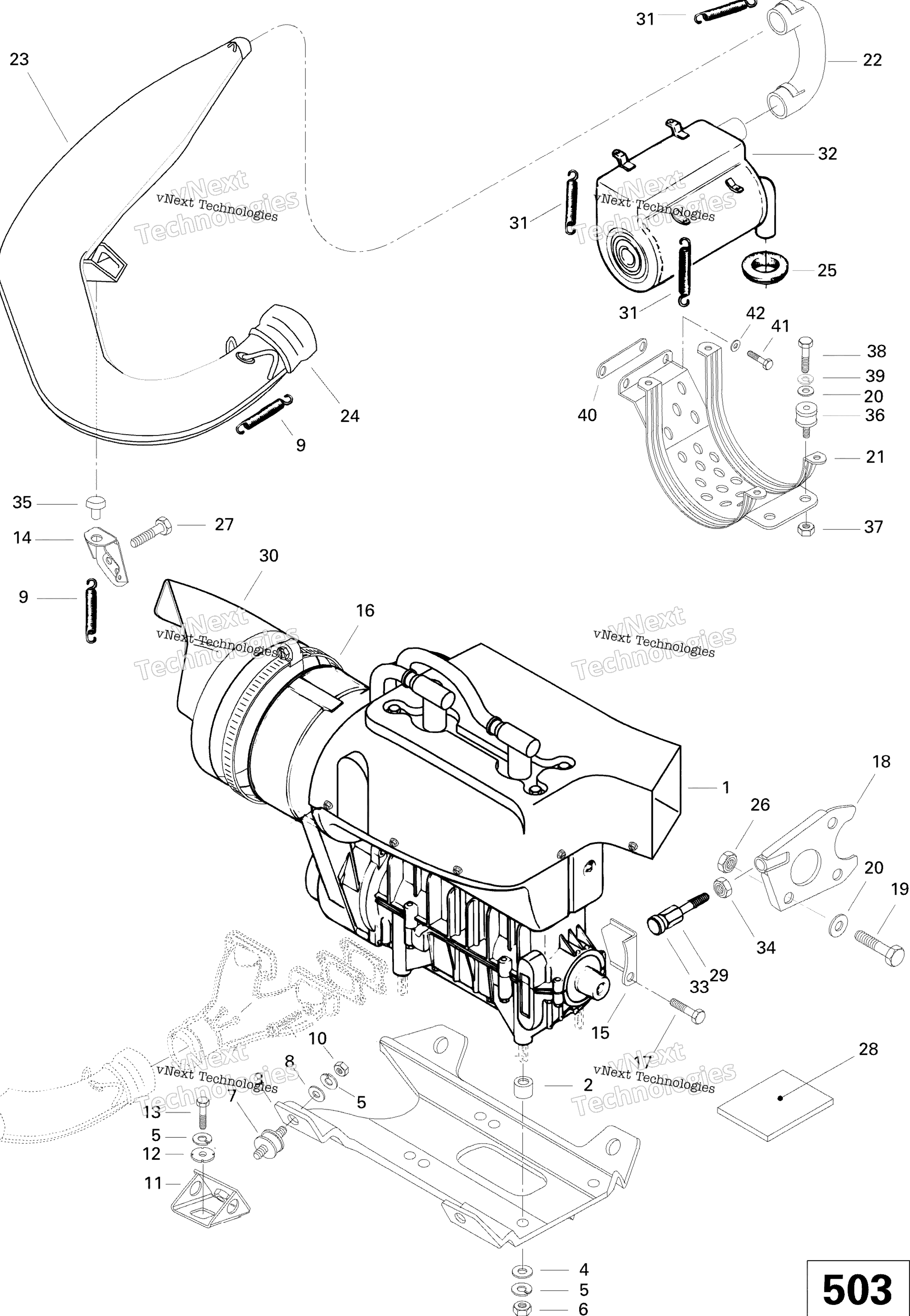 Двигатель And Engine Support 503