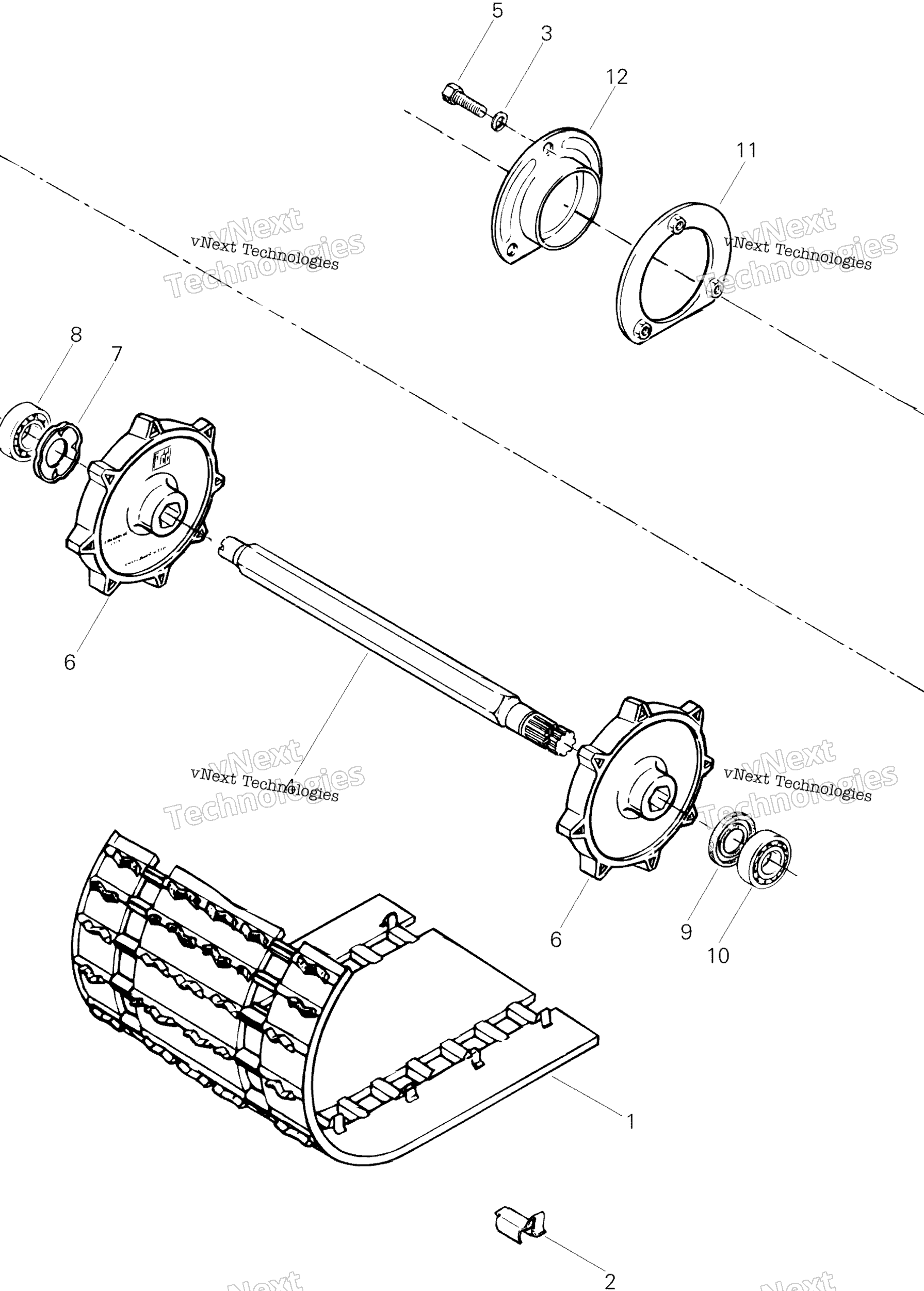 Привод Axle, Track And Belt Guard