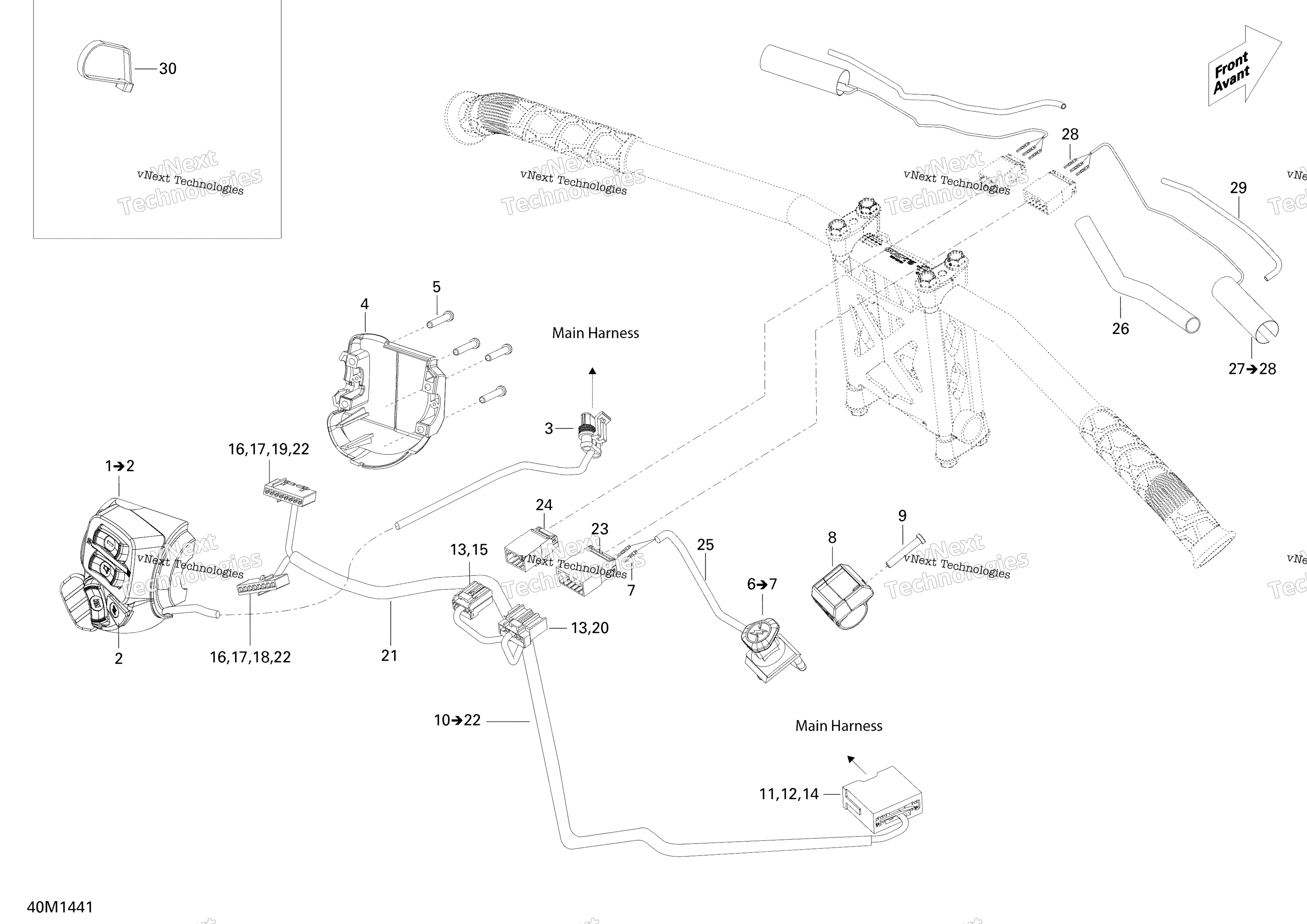 Рулевое управление Wiring Harness