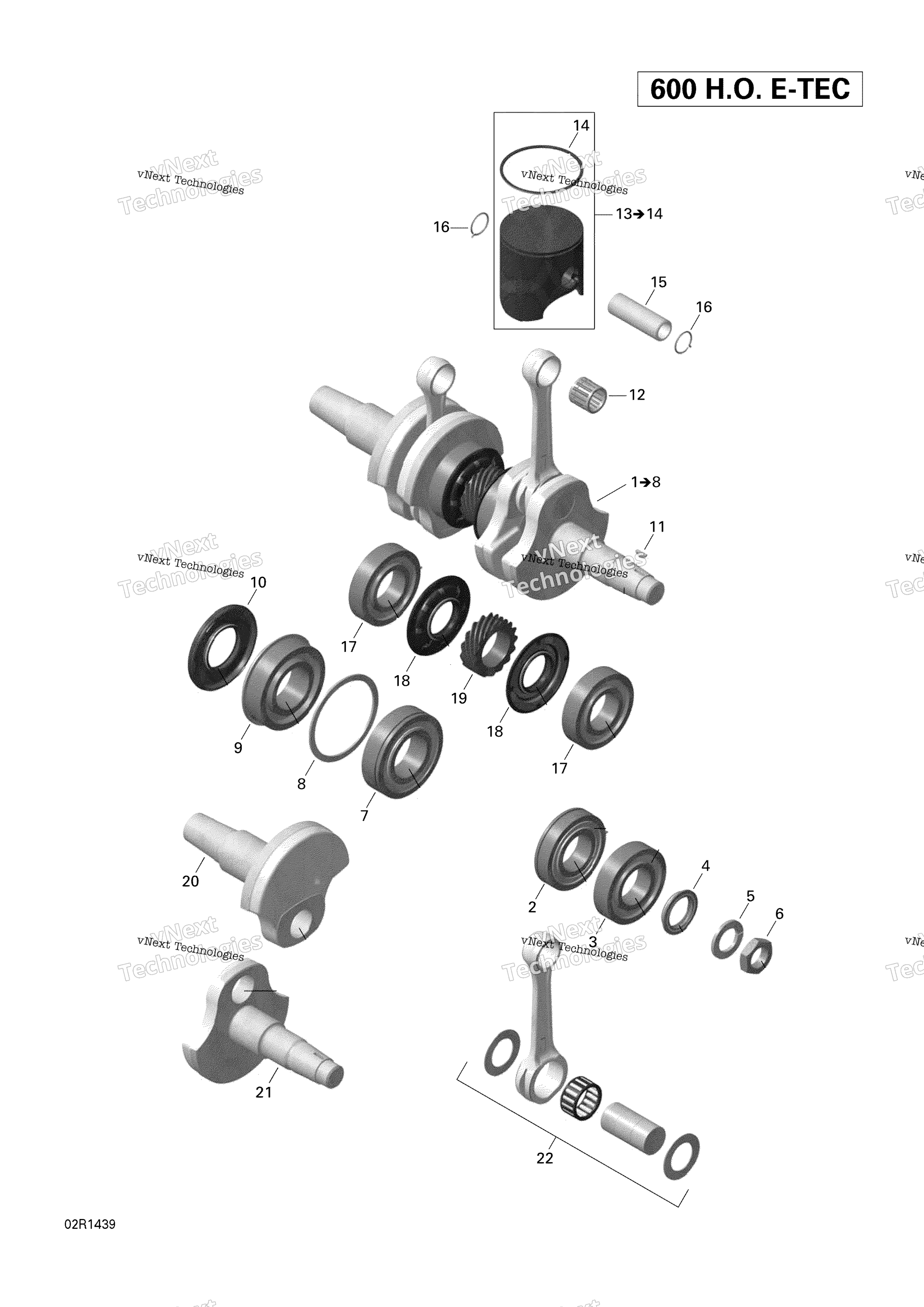 Коленчатый вал And Pistons