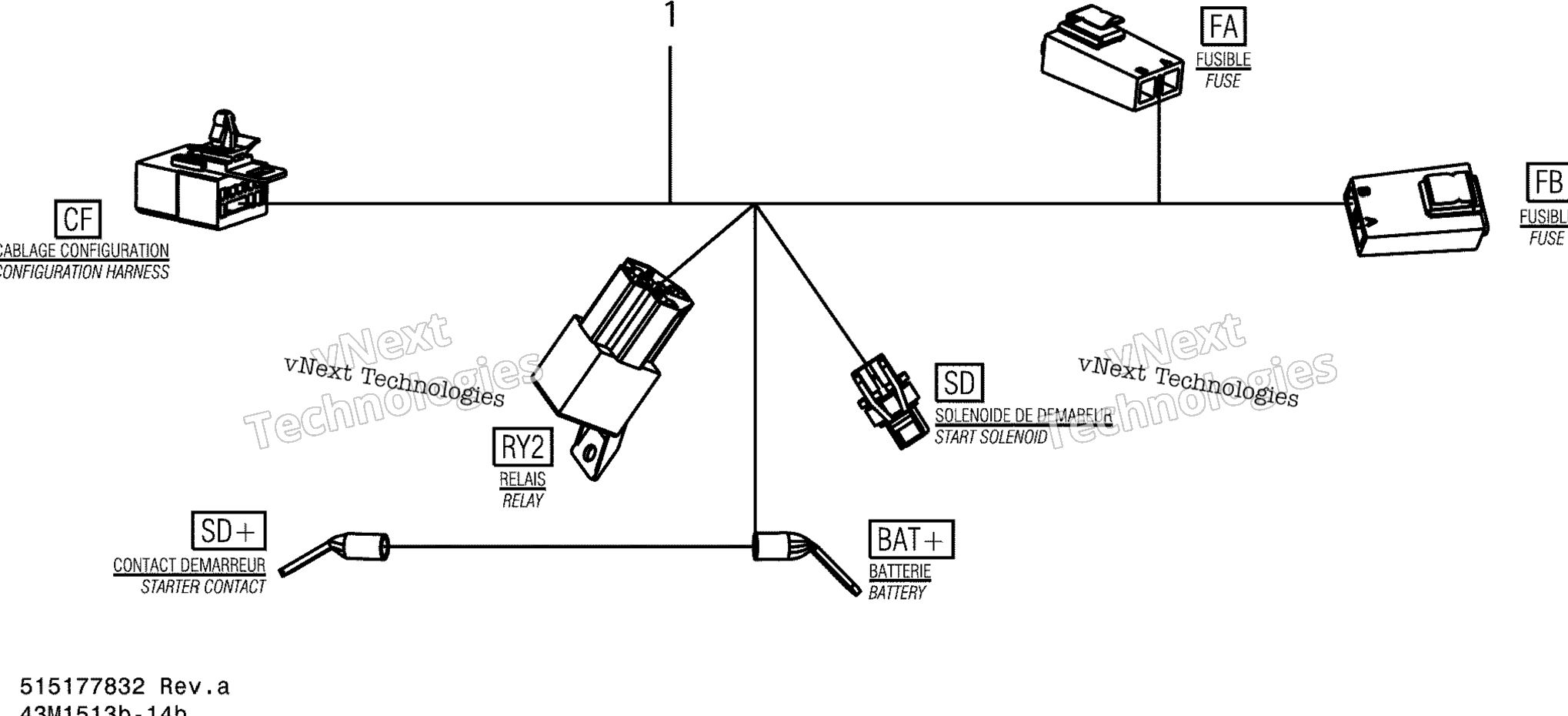 Электрооборудование Harness Starter Harness