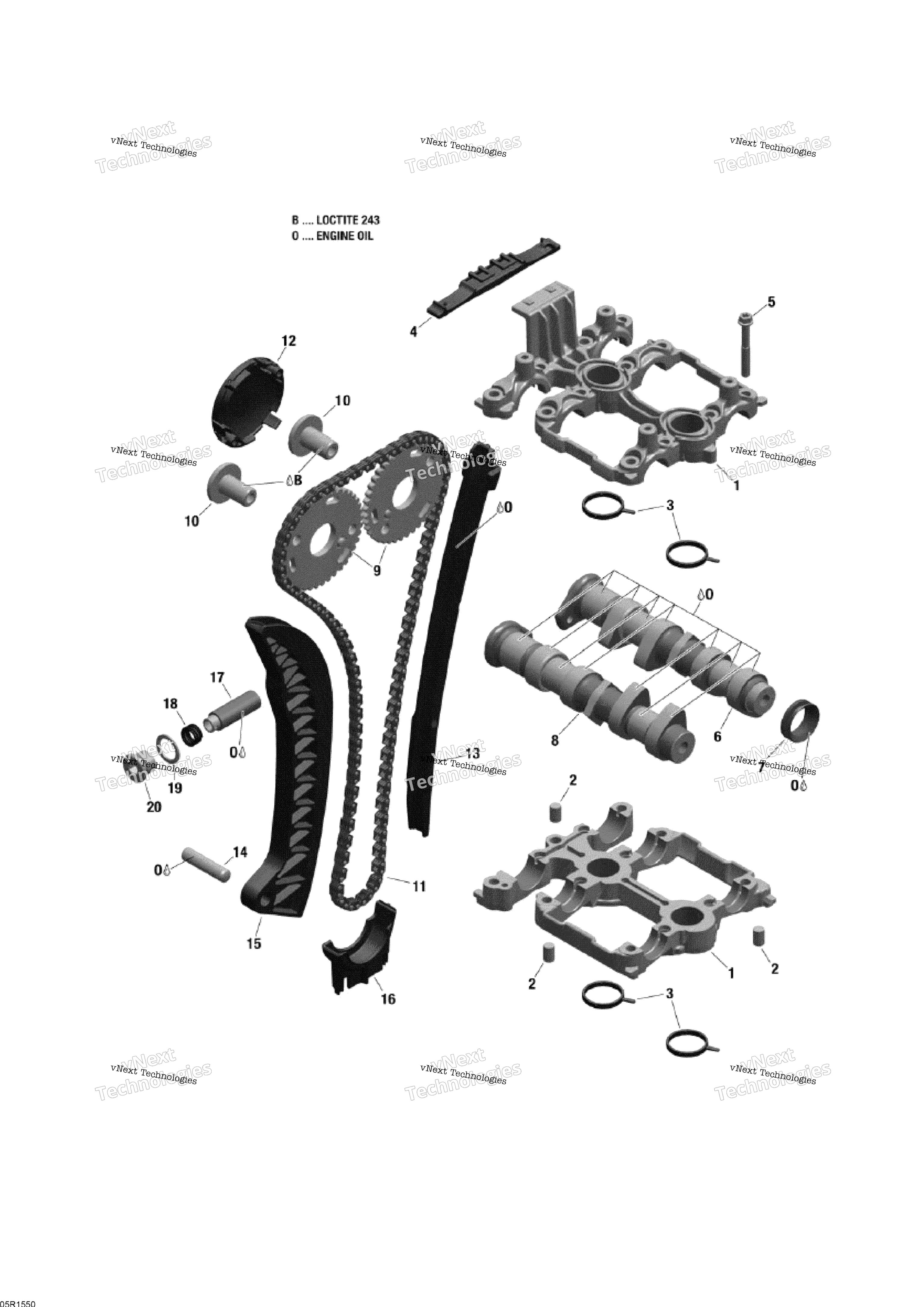 Camshafts и Timing цепь
