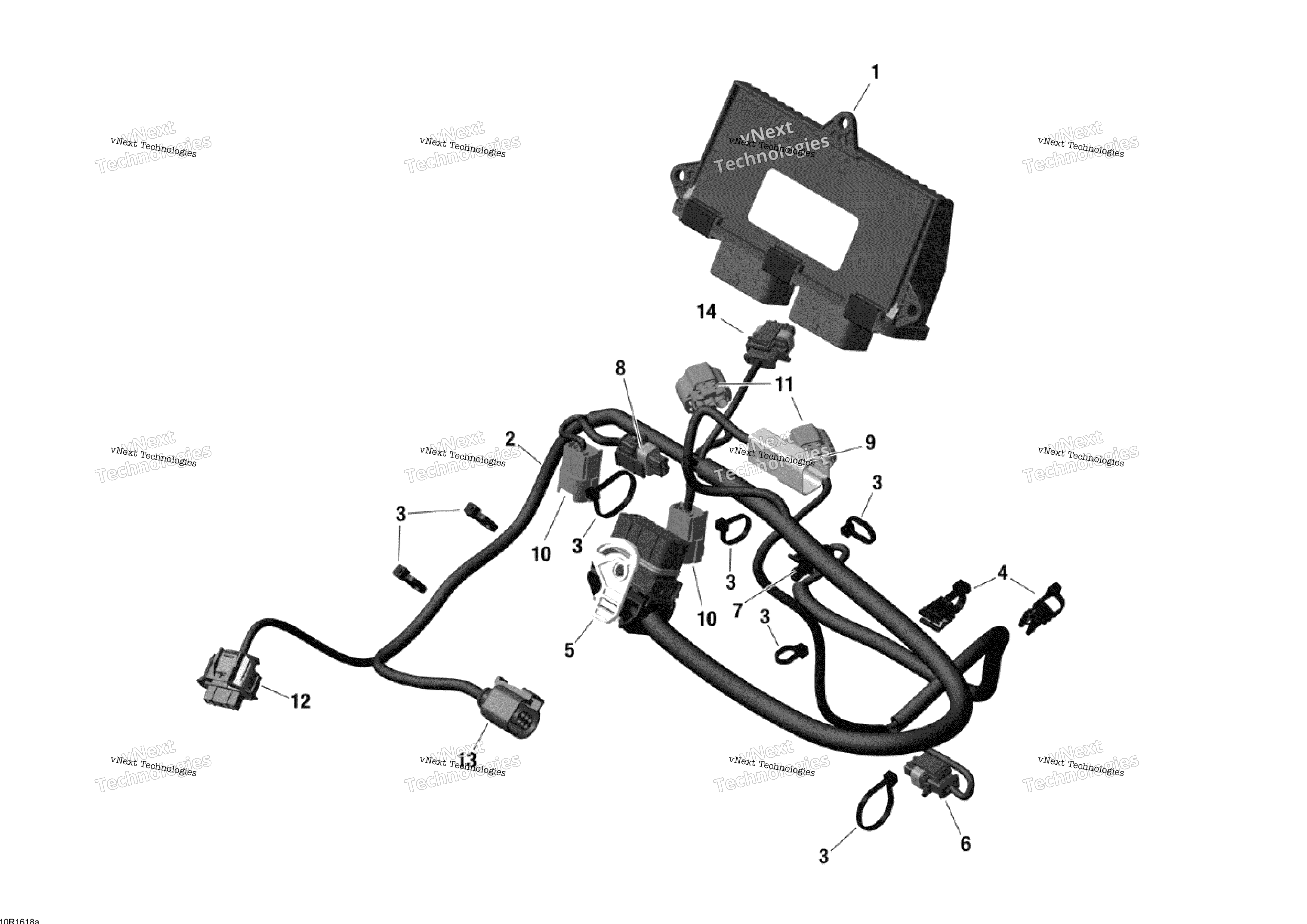 Двигатель Harness And Electronic Module - 600 Ace