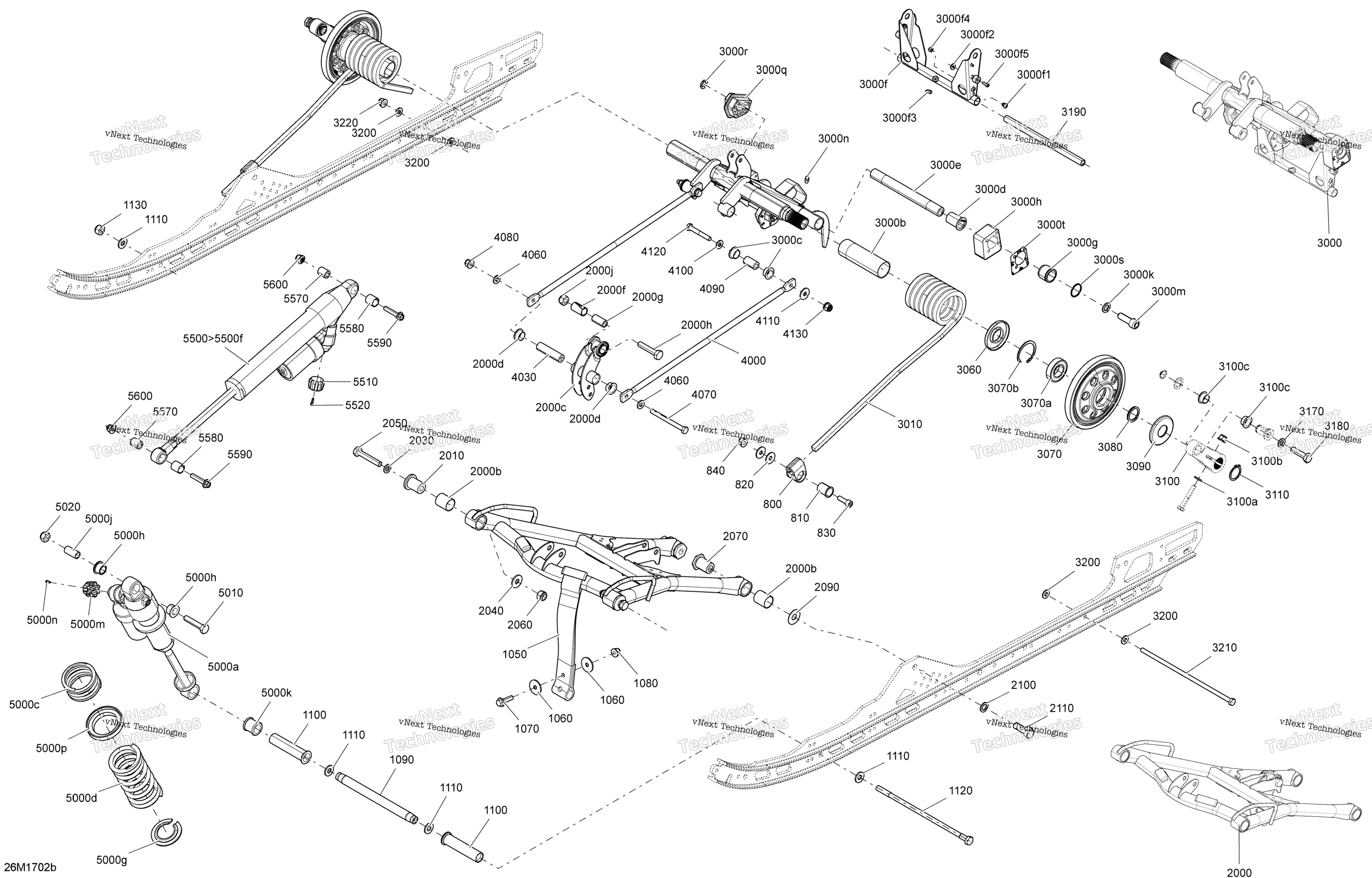 Задняя часть Suspension - Model 137 - Superior