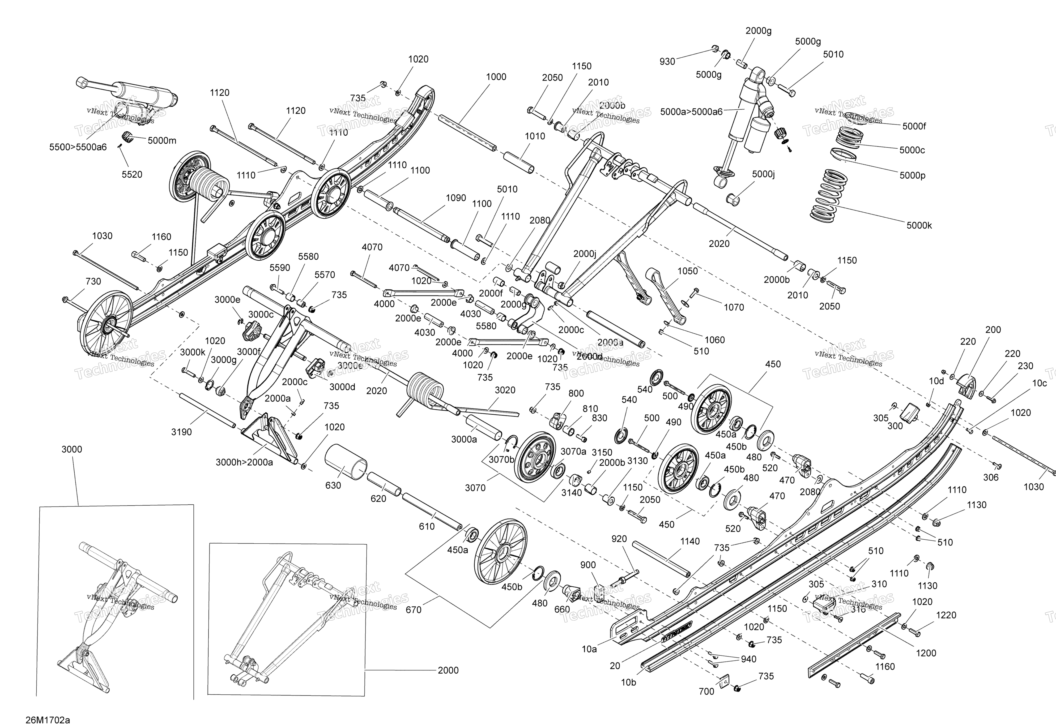 Задняя часть Suspension - Model 146 And 154