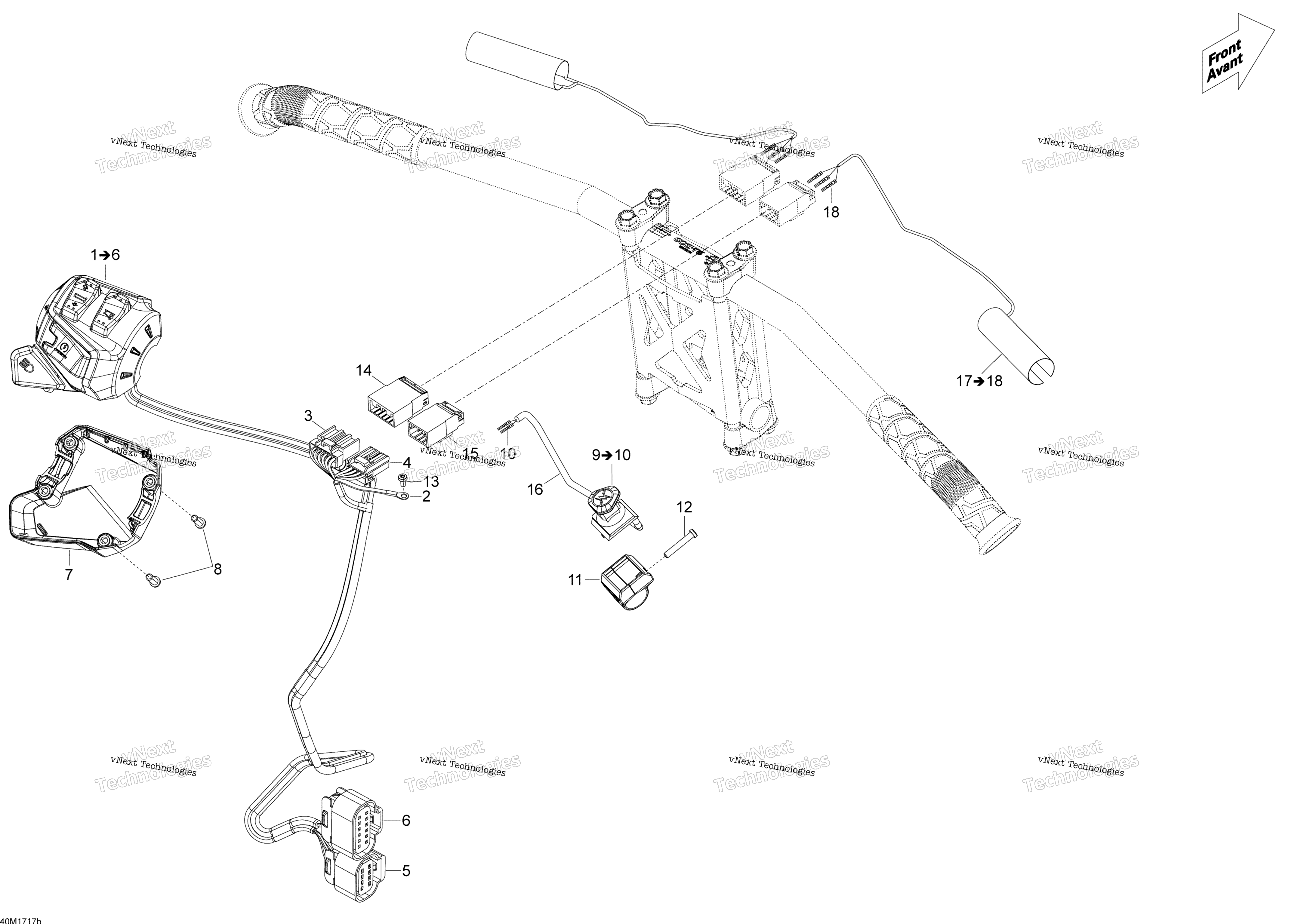 Рулевое управление Wiring Harness - 600Ho E-Tec