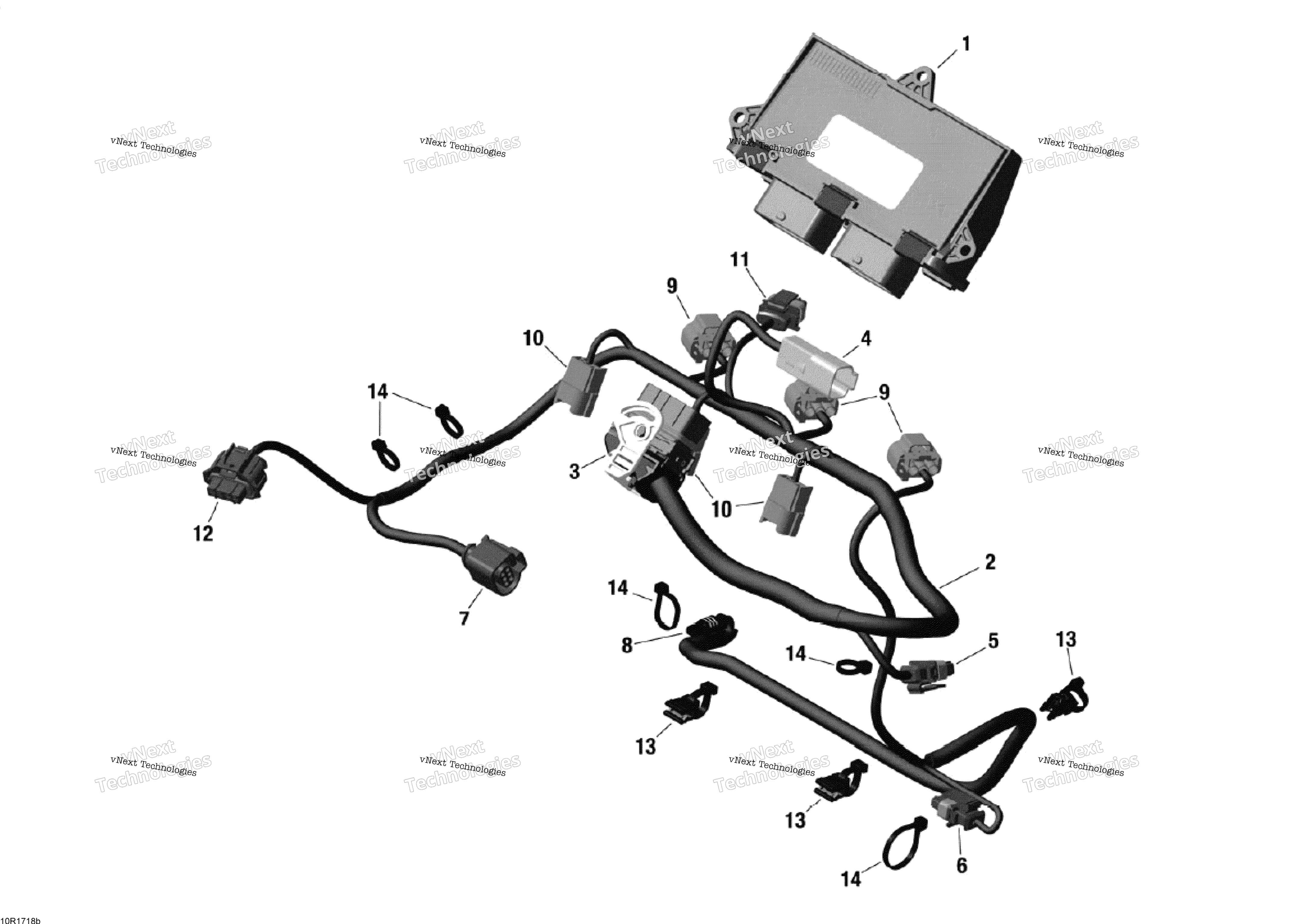Двигатель Harness And Electronic Module - 900 Ace
