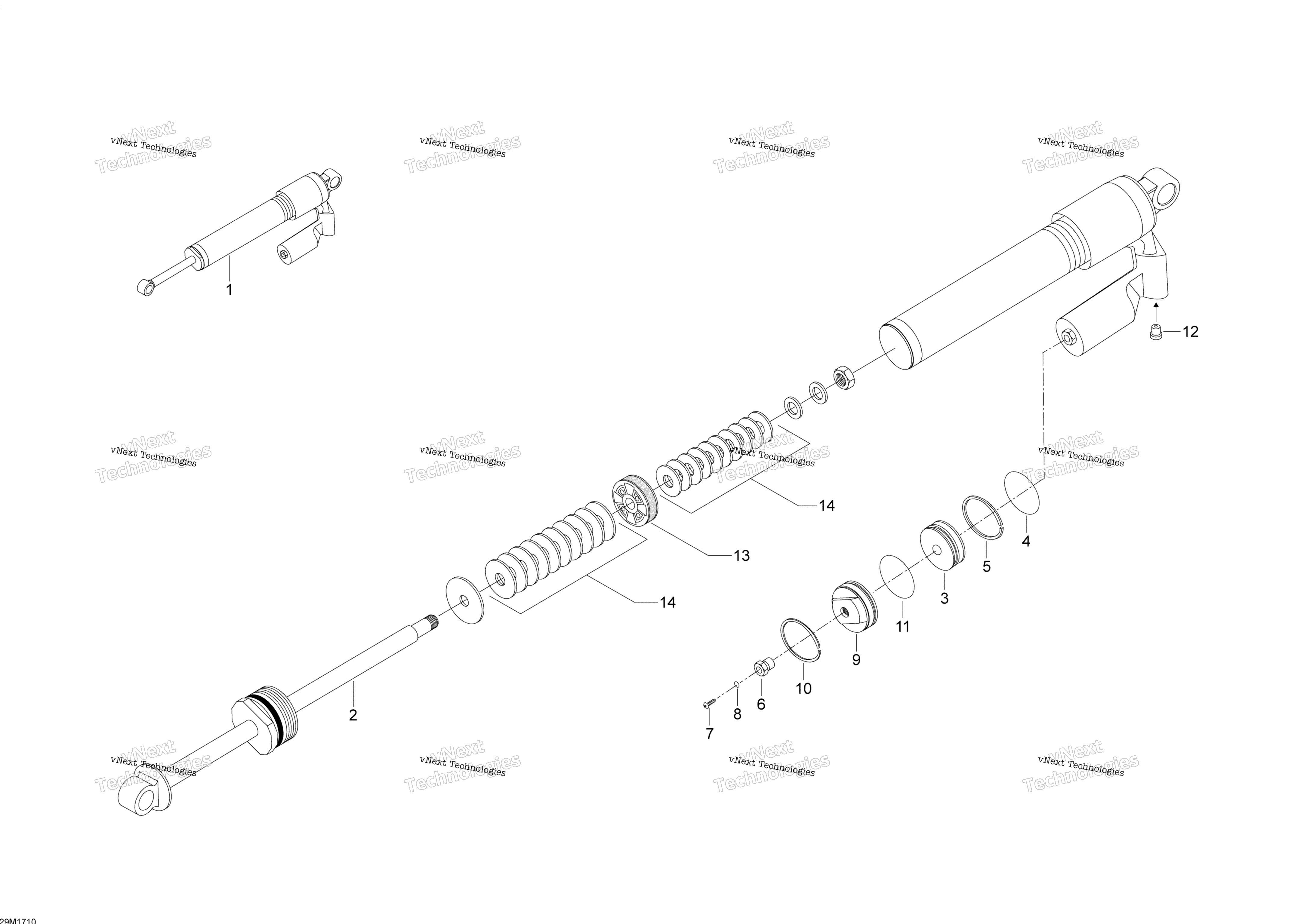 Задняя часть Shocks - 800R E-Tec