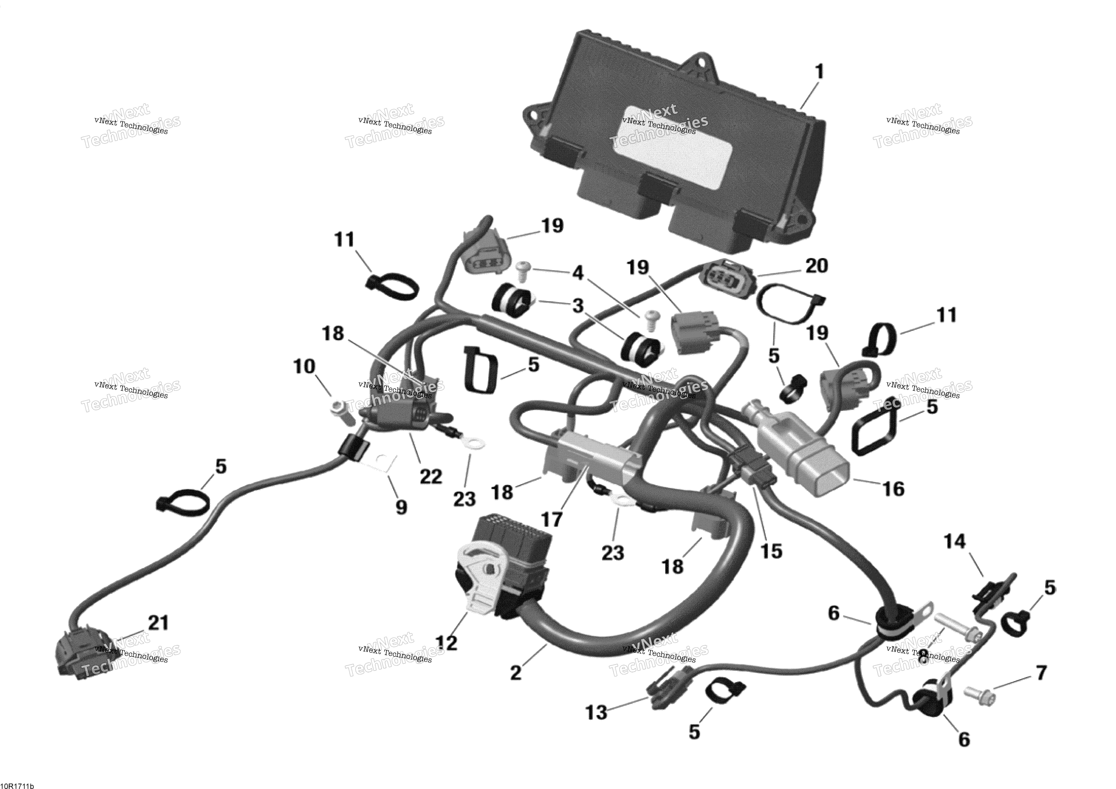 Двигатель Harness And Electronic Module - 1200 4-Tec
