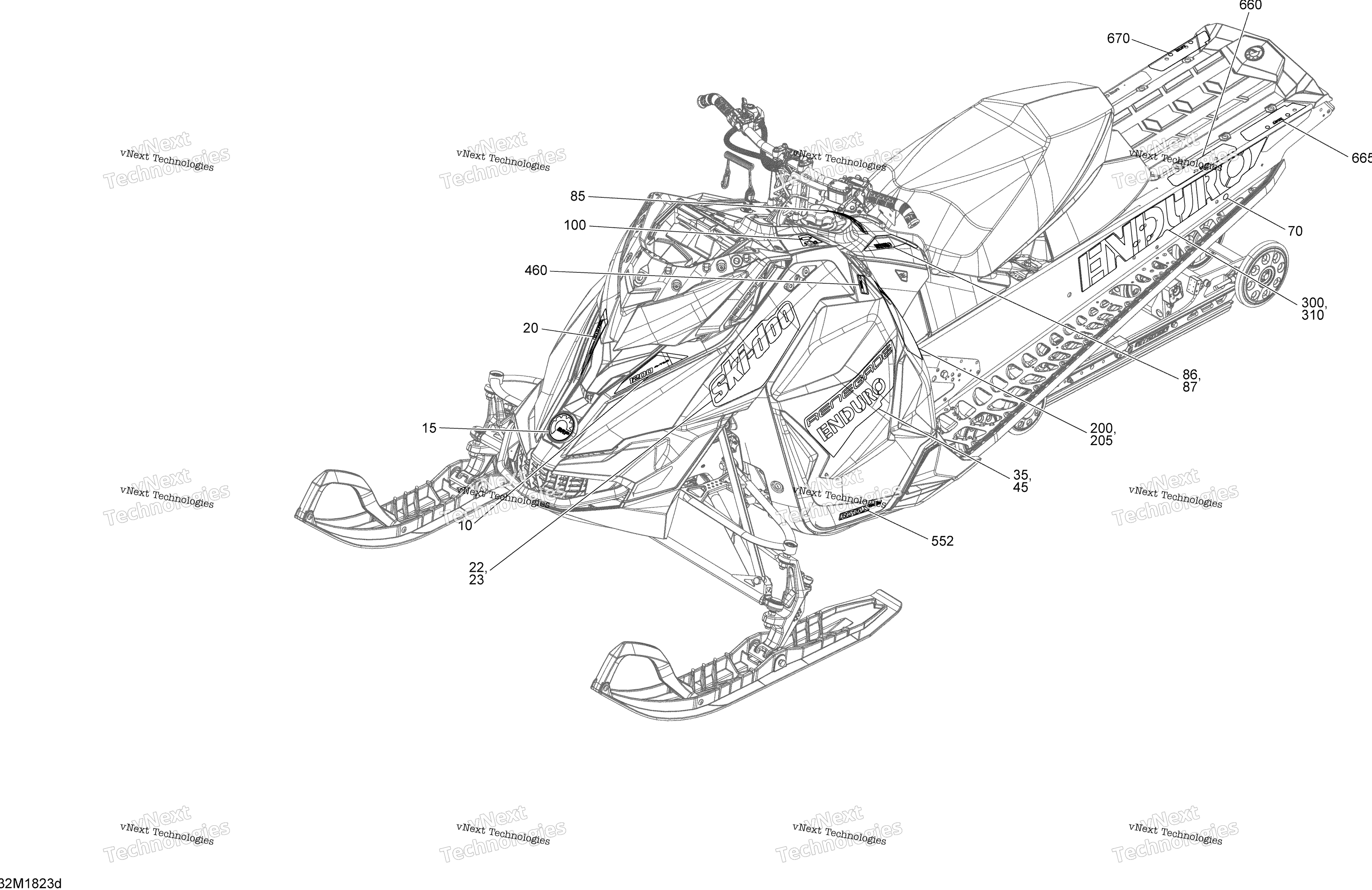Наклейки Renegade - 1200 4-Tec - Package Enduro