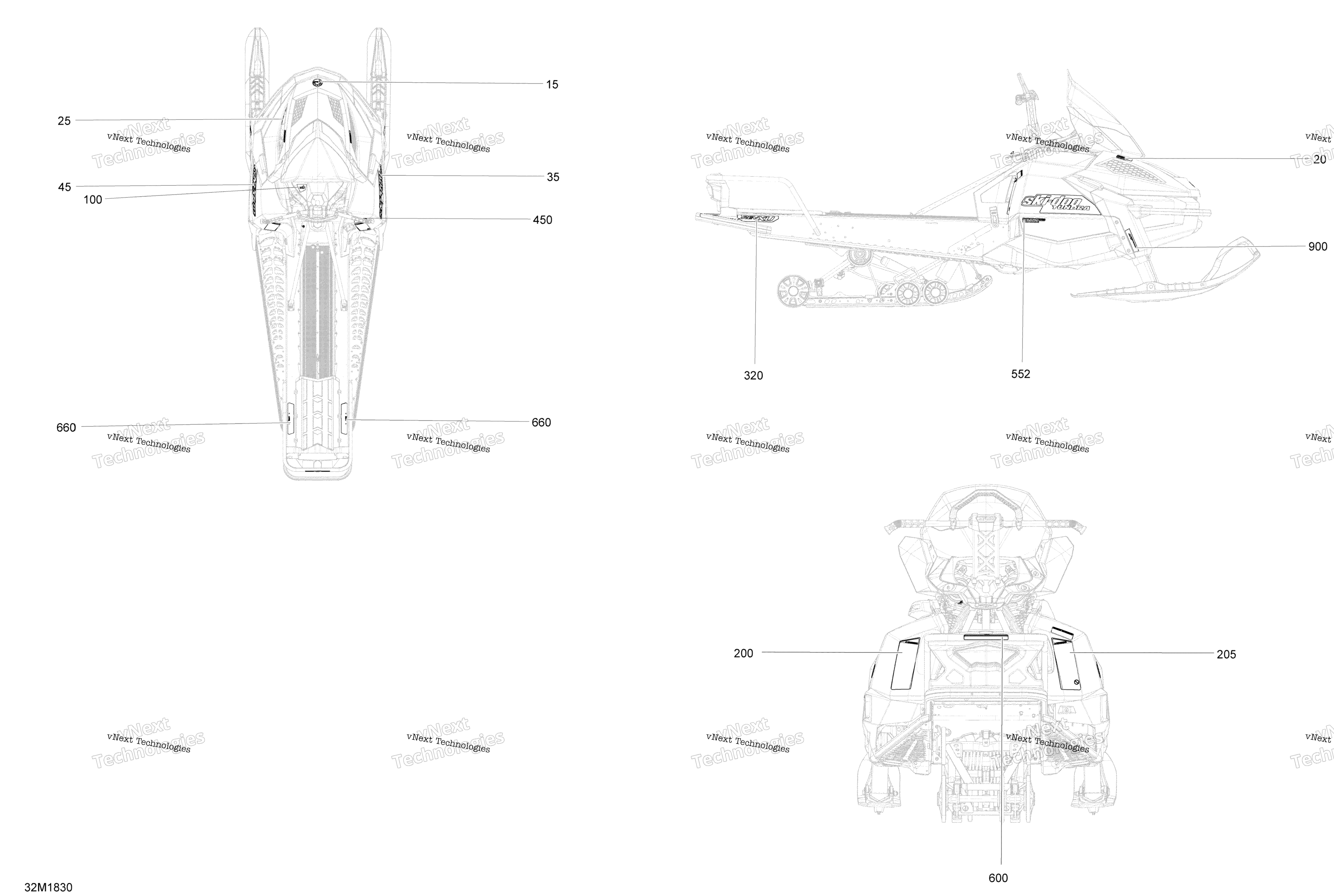 Наклейки Tundra - 600 Ace - Package Lt