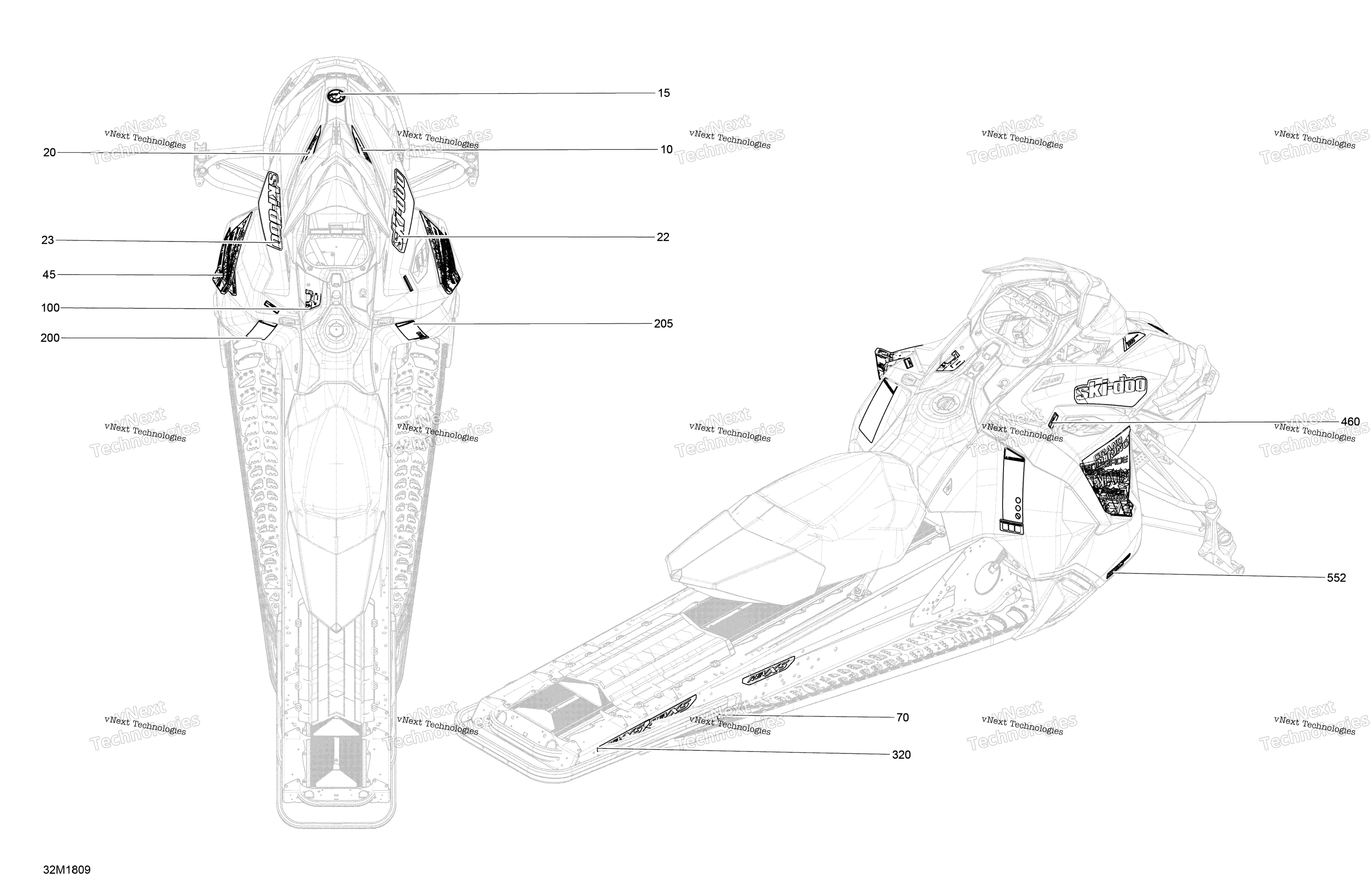 Наклейки Grand Touring - 1200 4-Tec - Package Se