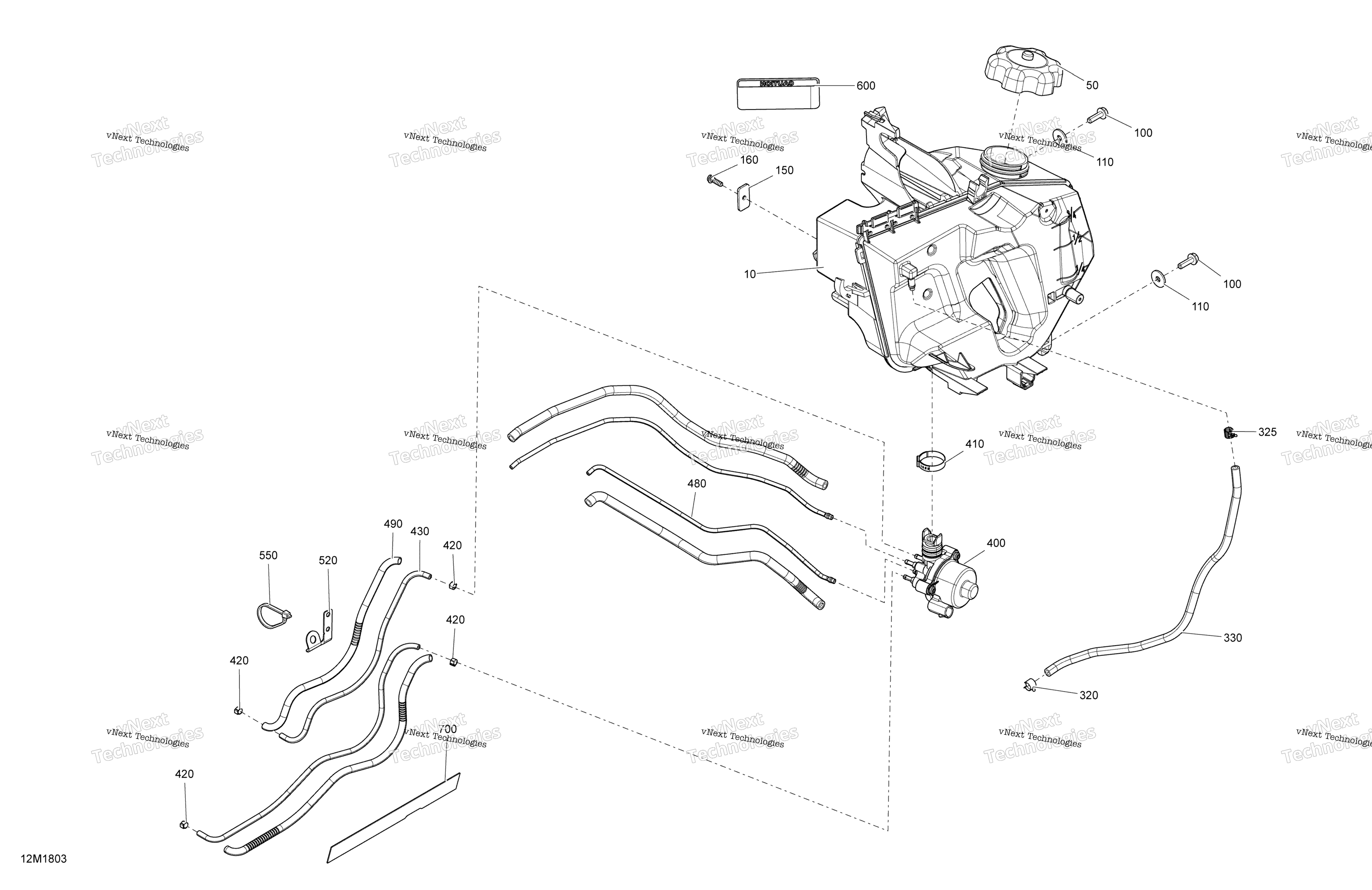 масляный 600 Ho E Tec, 800R E Tec Except Tundra