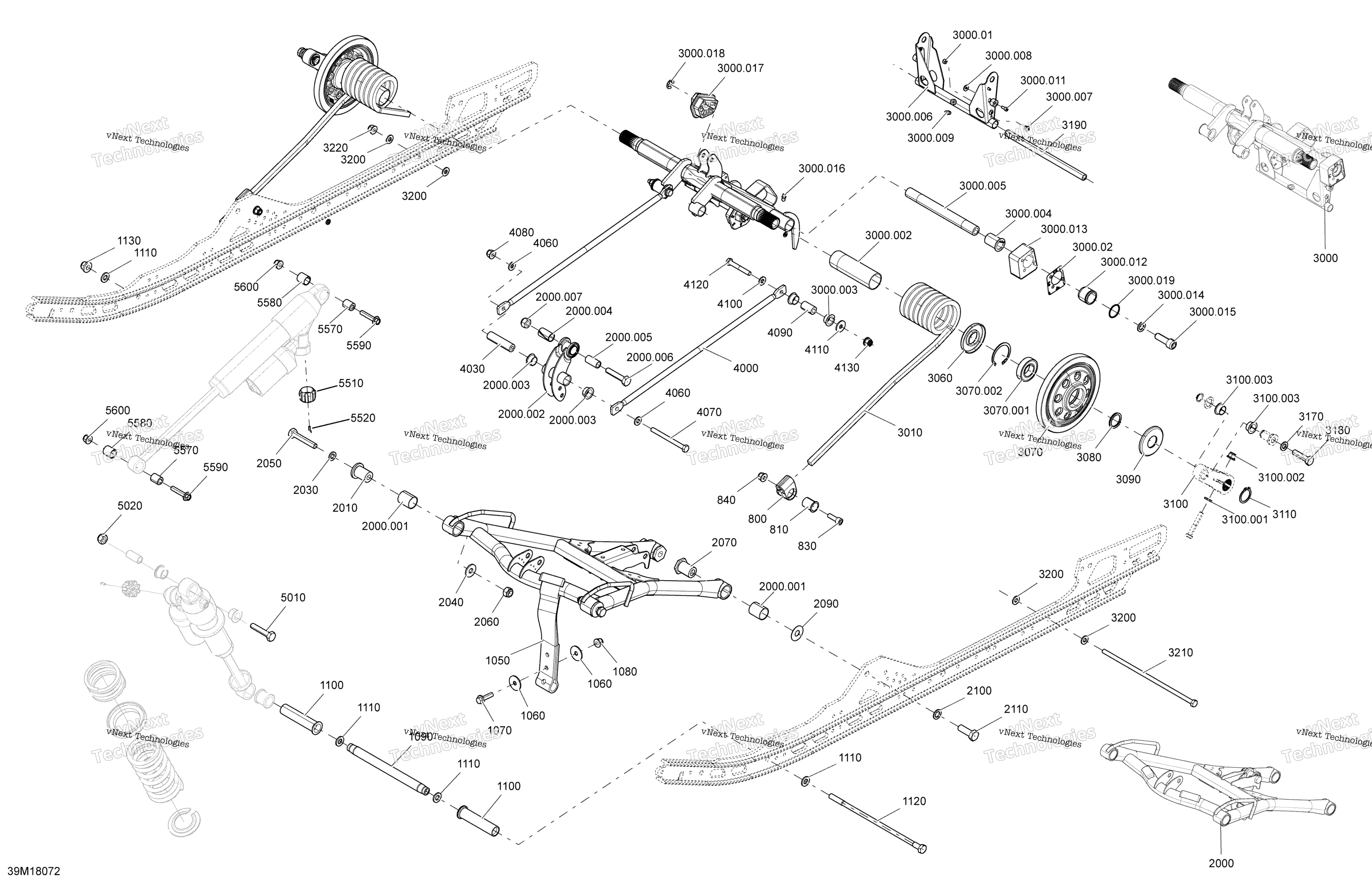 Задняя часть Suspension Mxz - Package Tnt - Superior