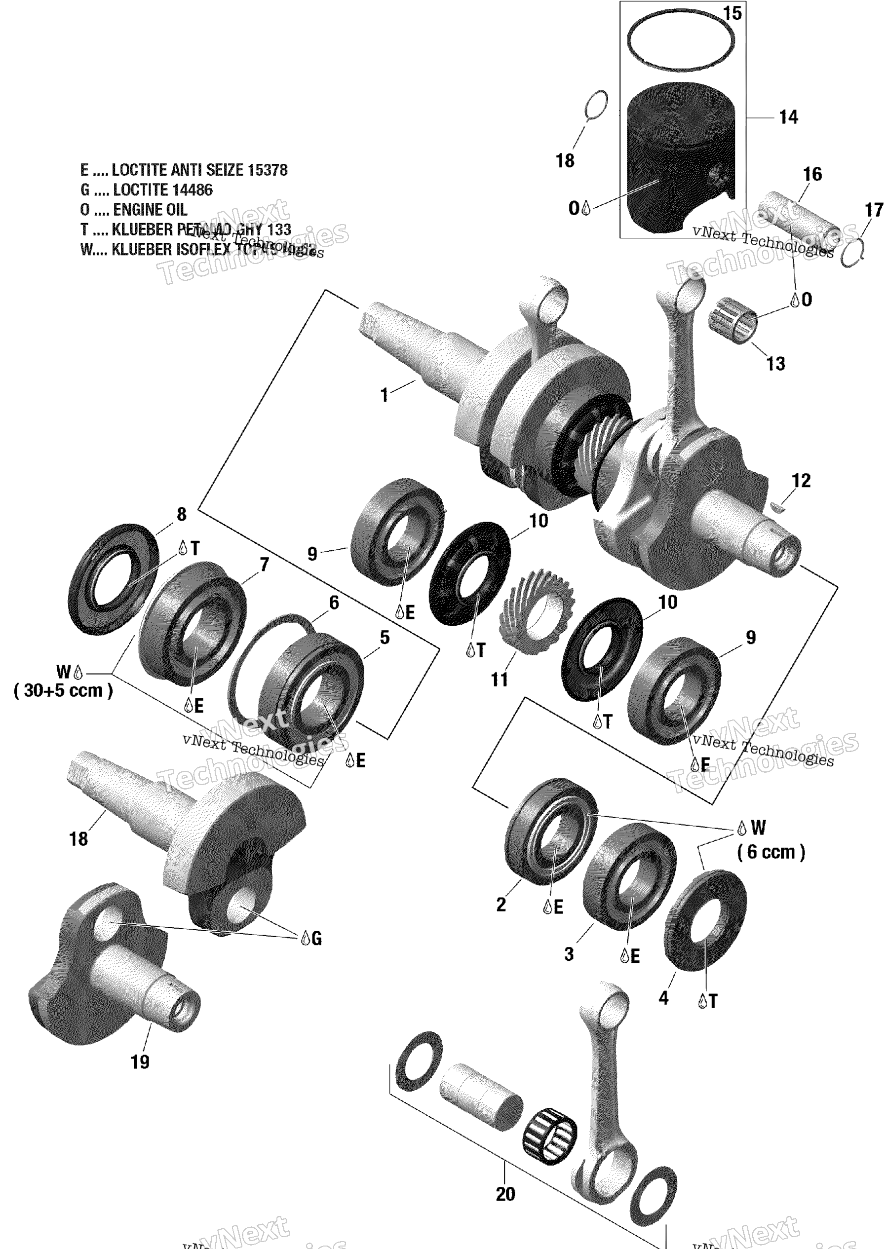 Коленчатый вал And Pistons