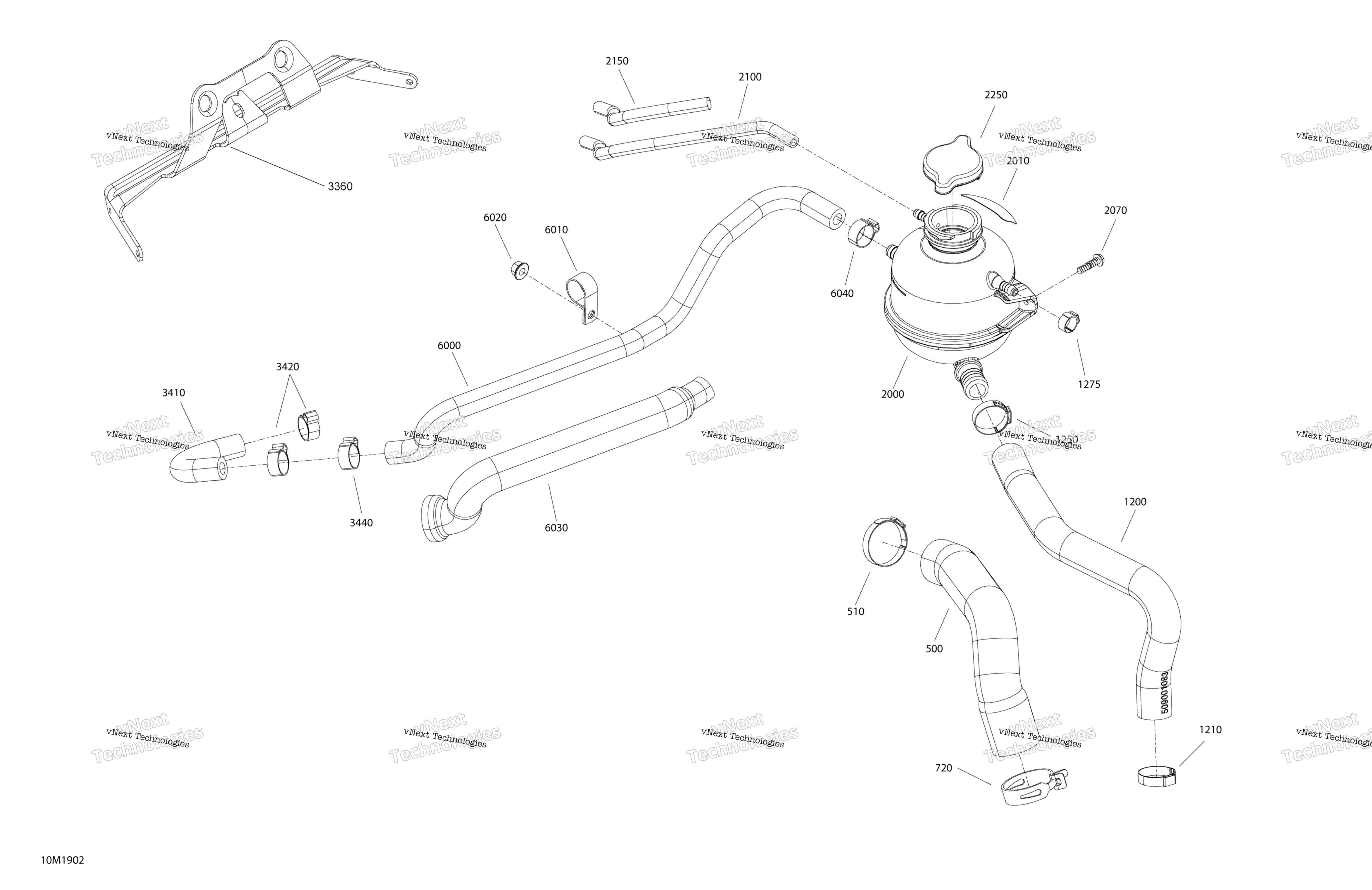 Система охлаждения - 900 Ace Turbo - Without Air Radiator Kit