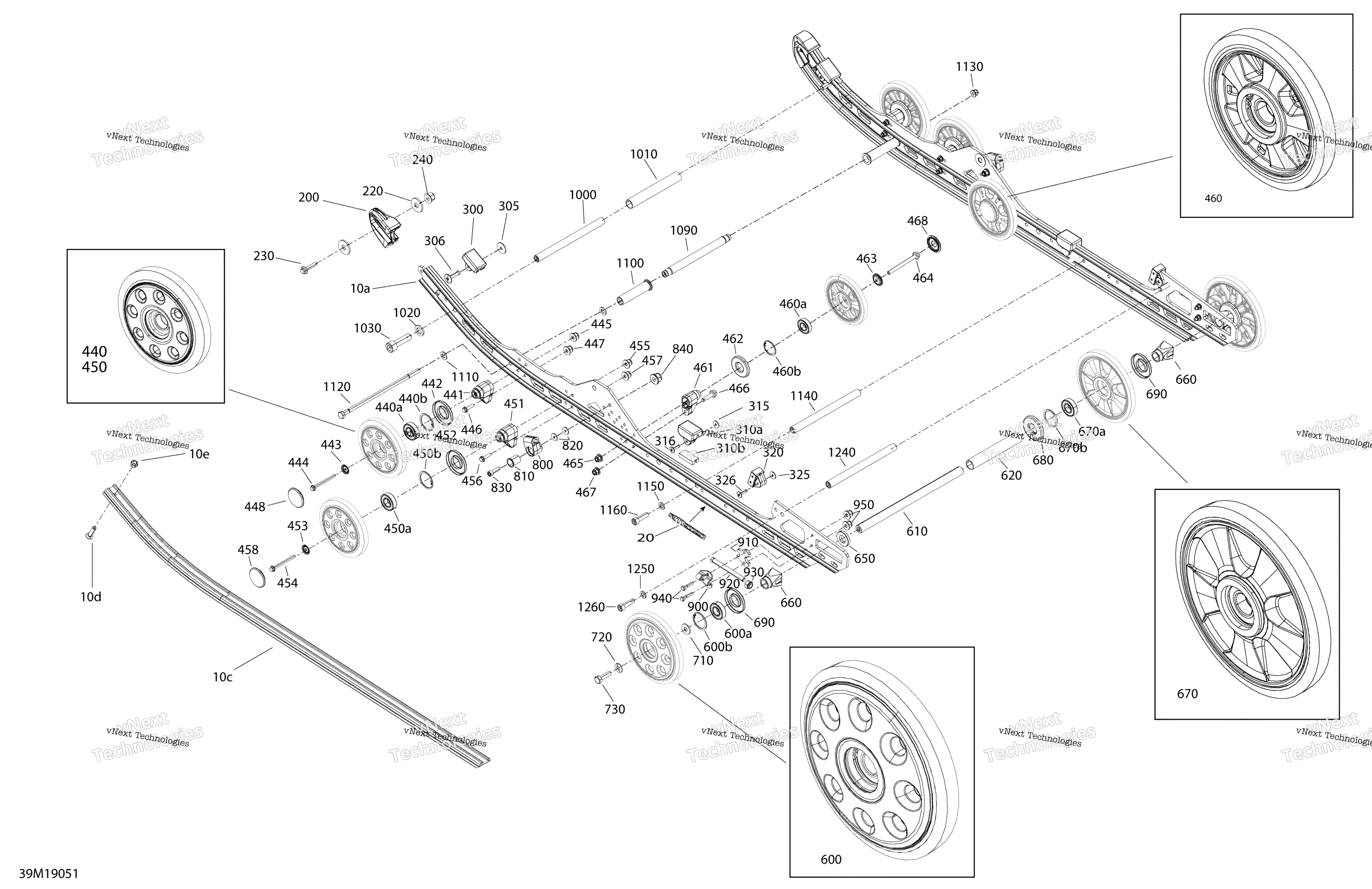 Задняя часть Suspension - X - Lower Section