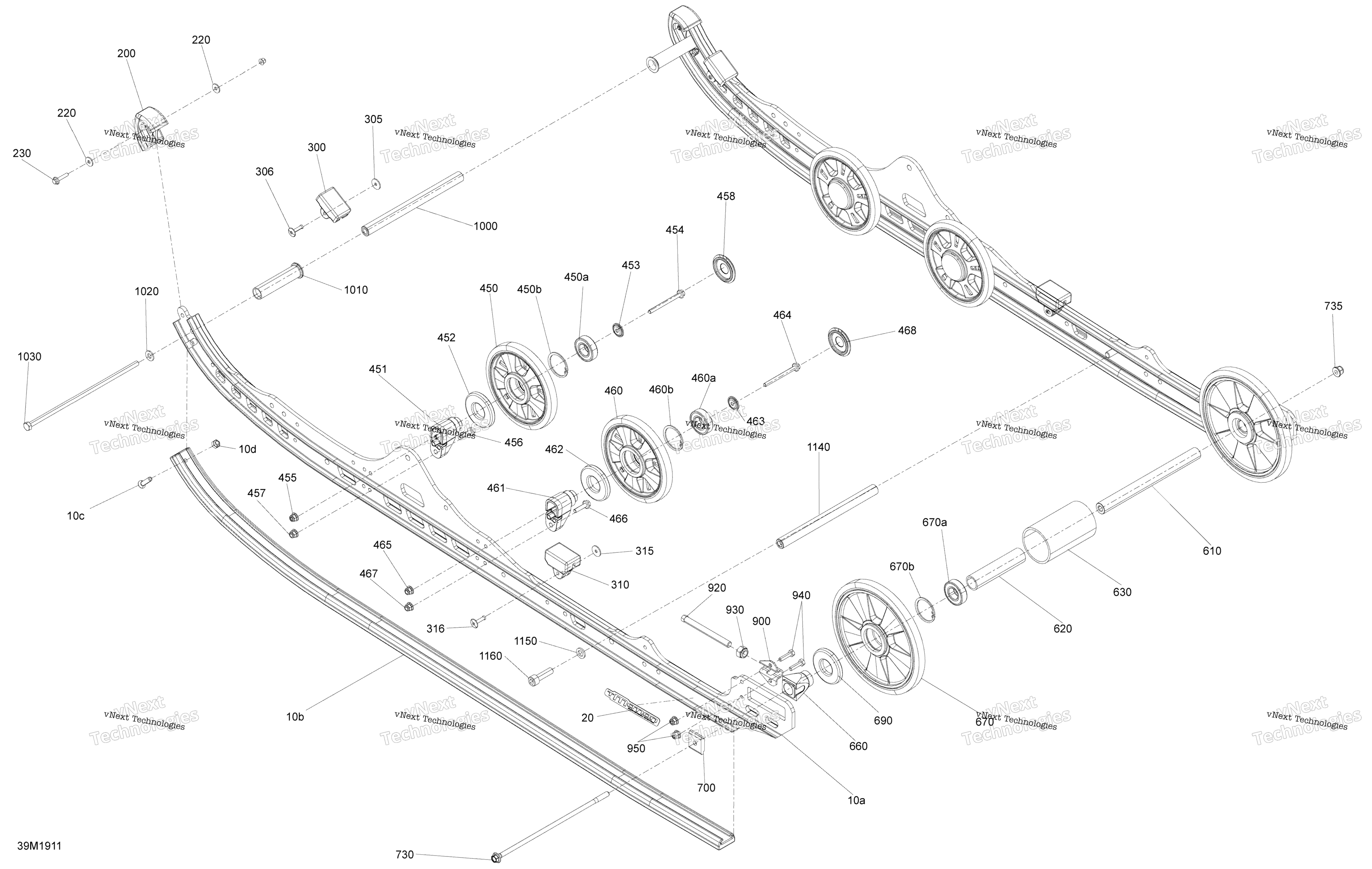 Задняя часть Suspension - Lower Section