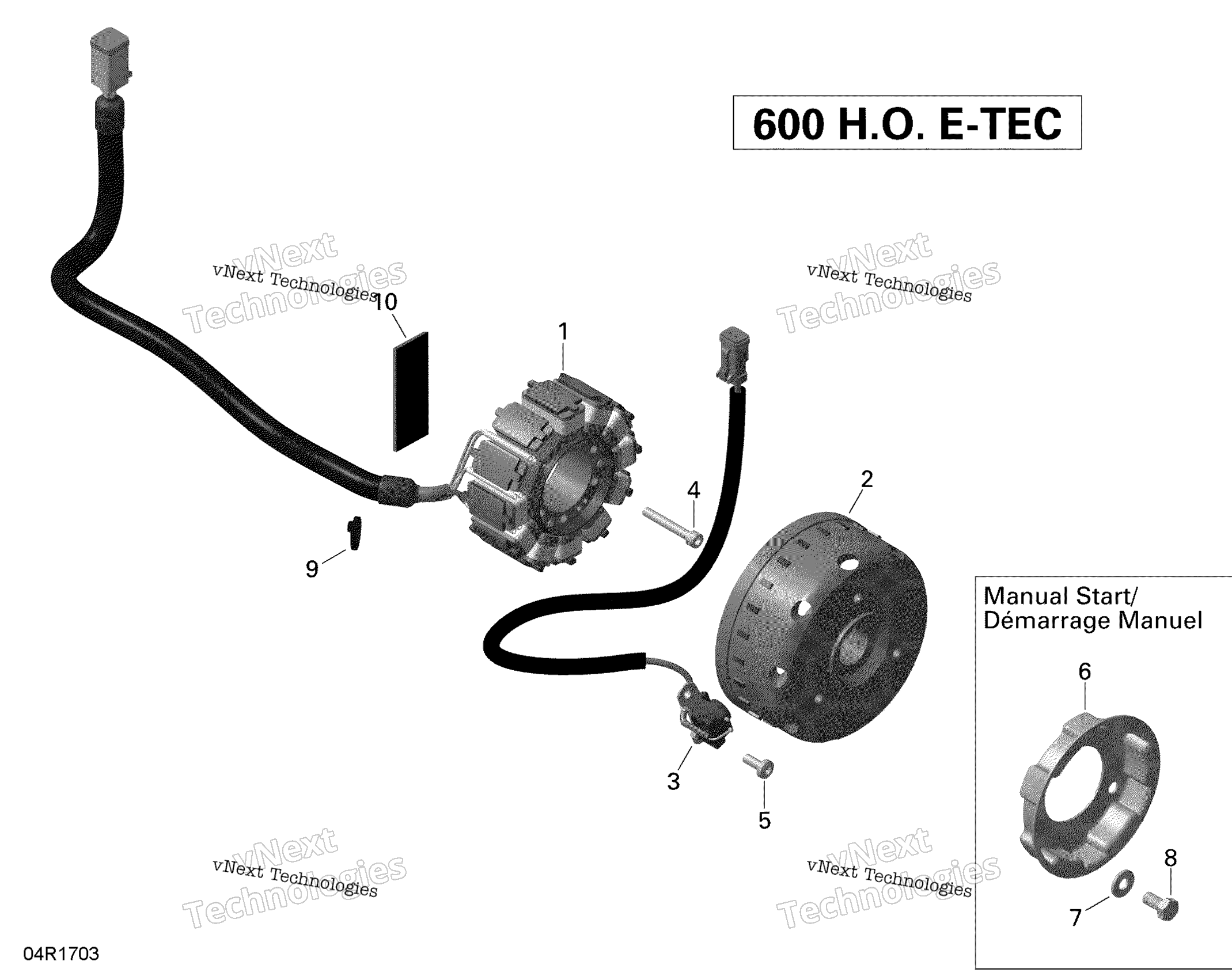 Магнето - 600Ho E-Tec