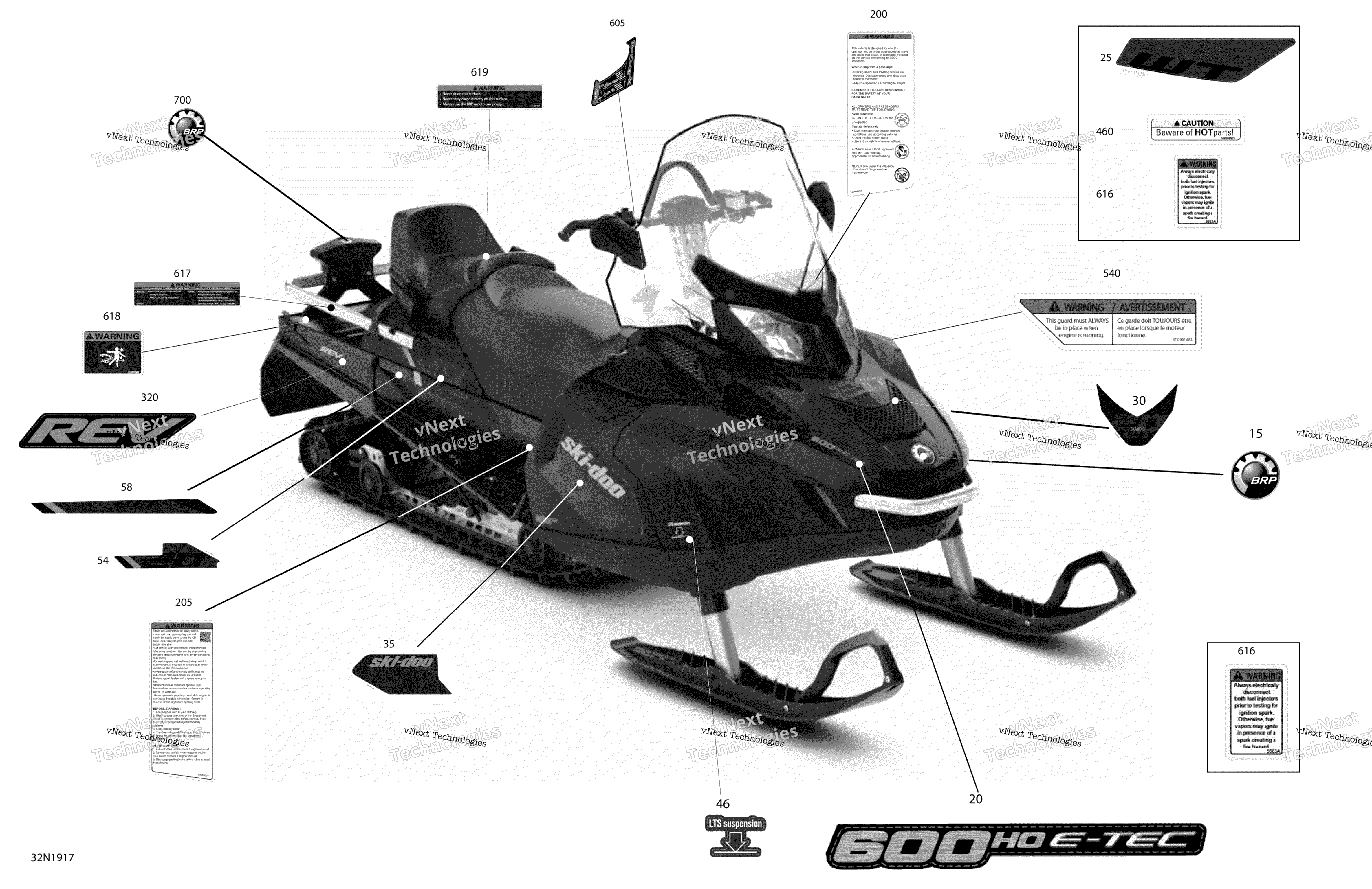 Наклейки - 600Ho E-Tec - Package Wt