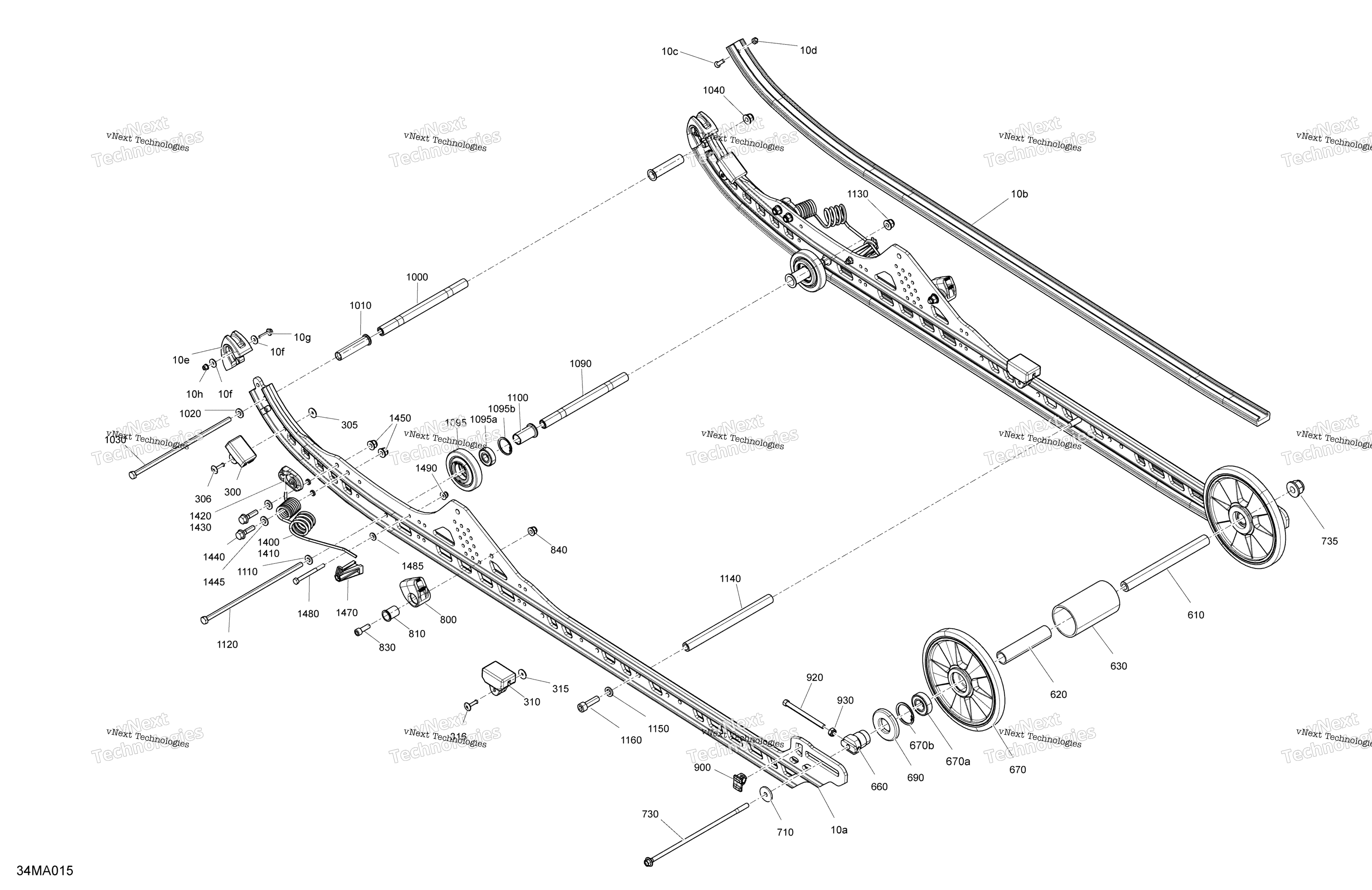 Подвеска - Rear - Lower Section - Model 154"
