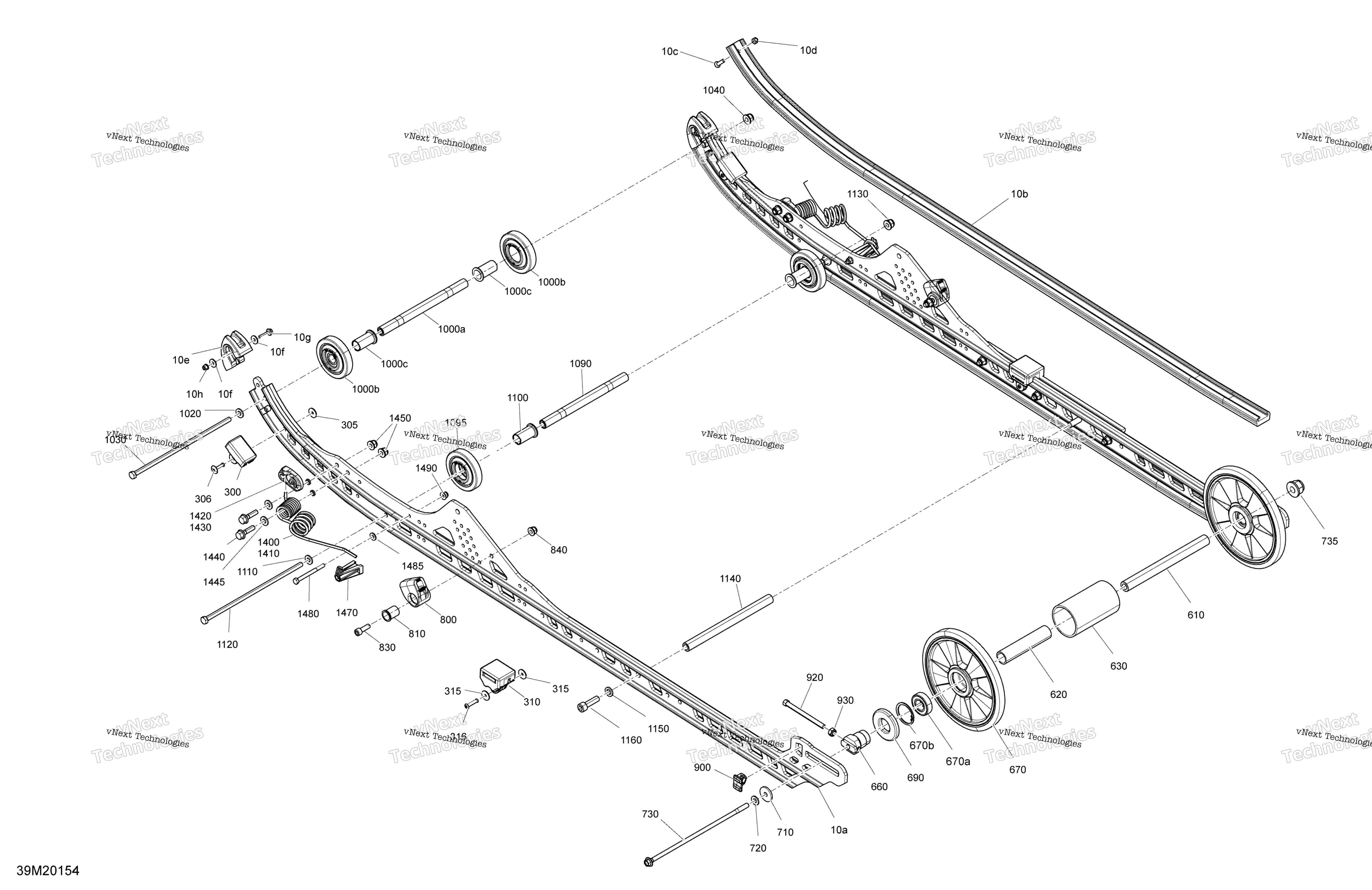 Подвеска, задняя - Lower Section - Except Model 146"