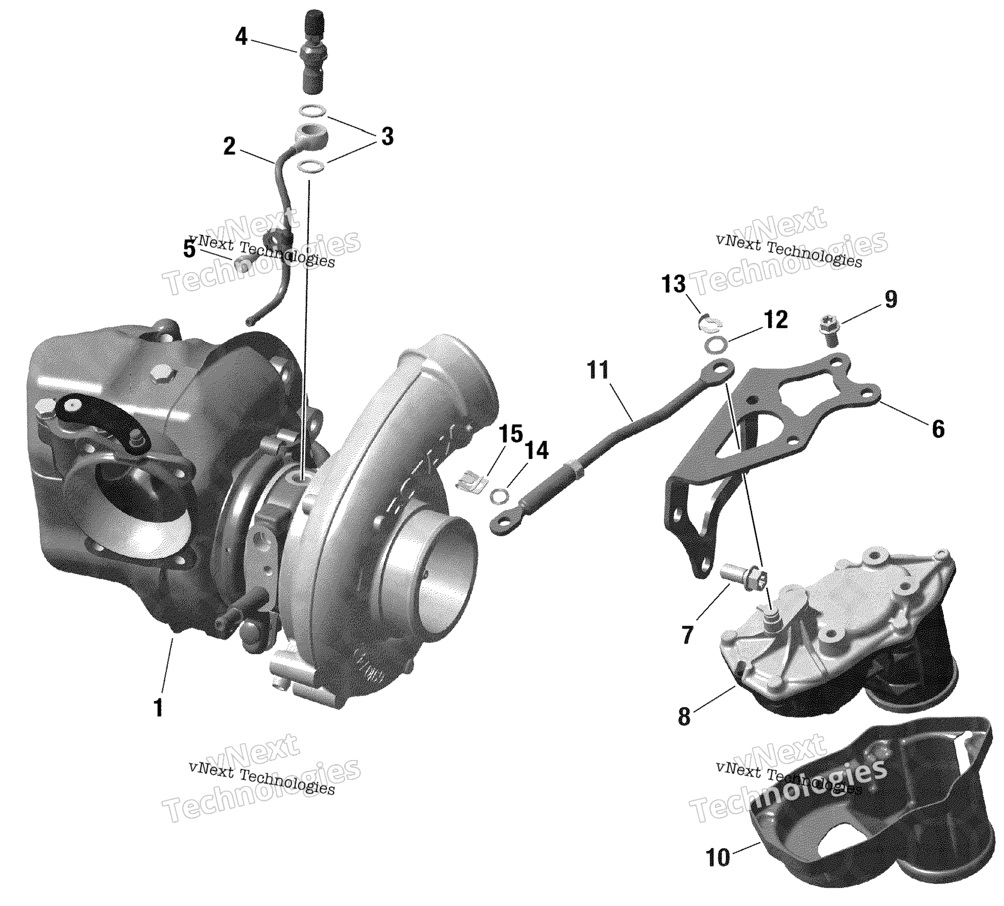 Двигатель - Turbocharger - 849