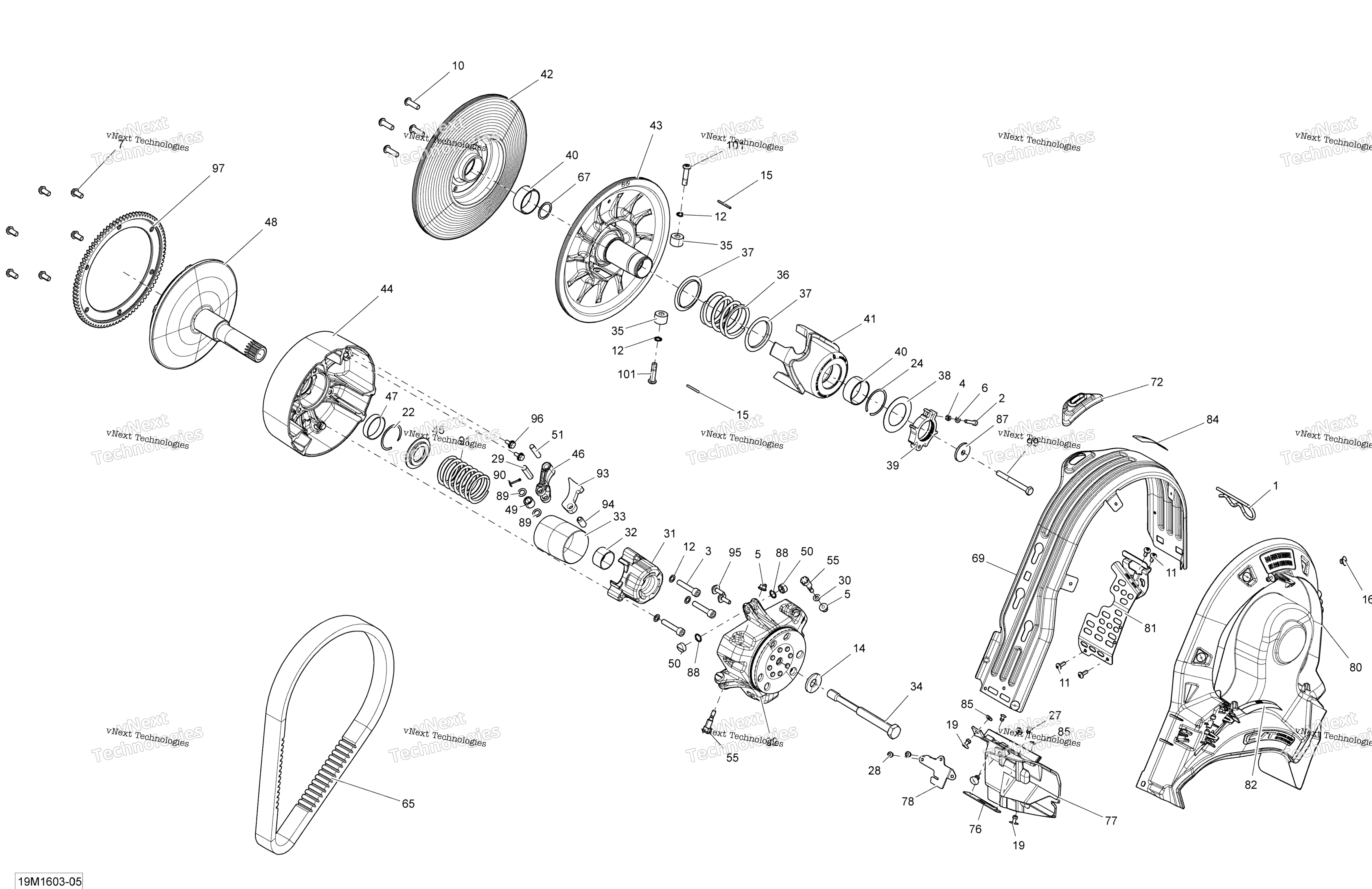 Шкив System - 600 Carb