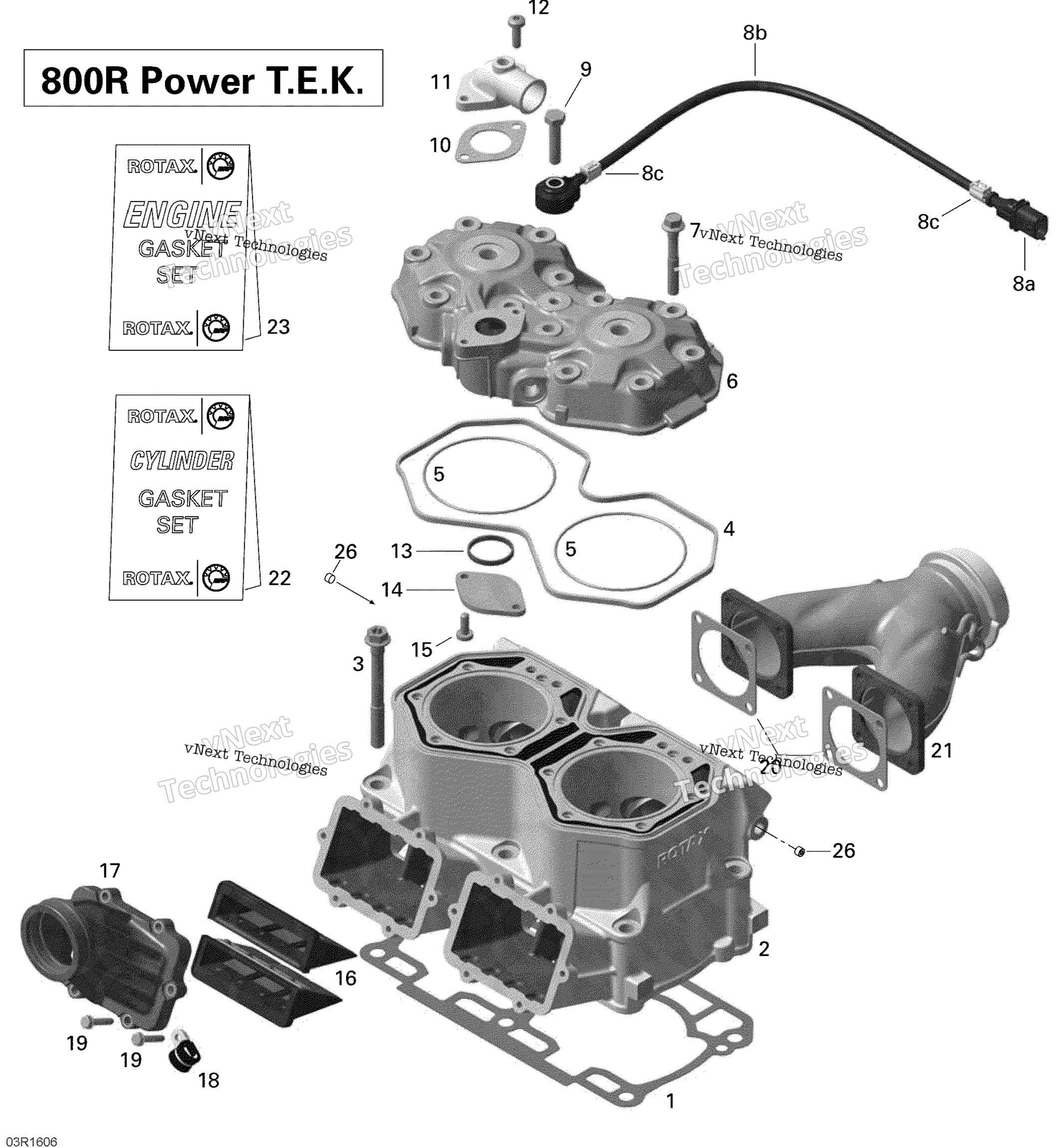 Цилиндр And Cylinder Head - 800R Ptek