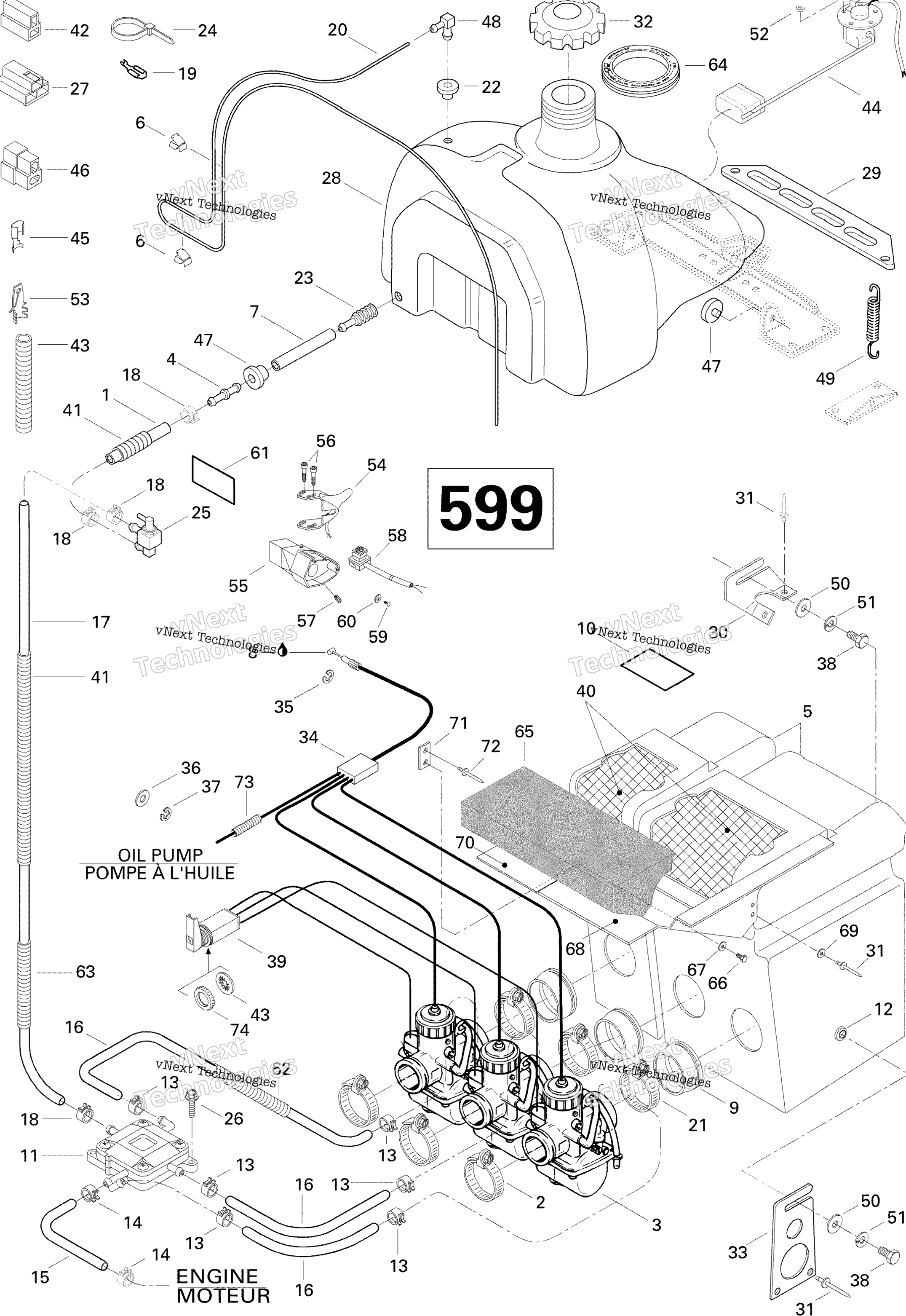 Топливная система System 599