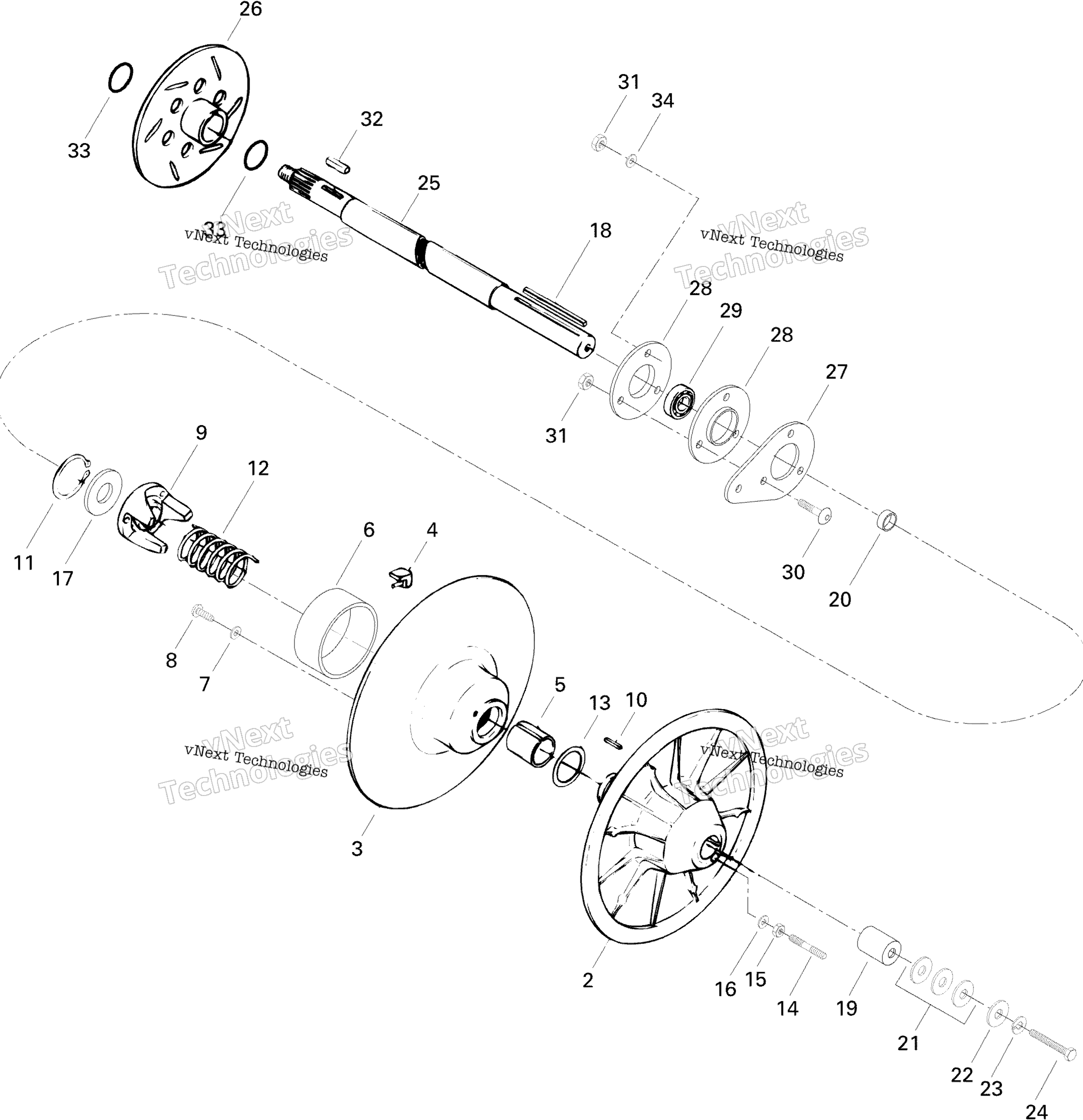 Ведомый Pulley Formula S, Sl