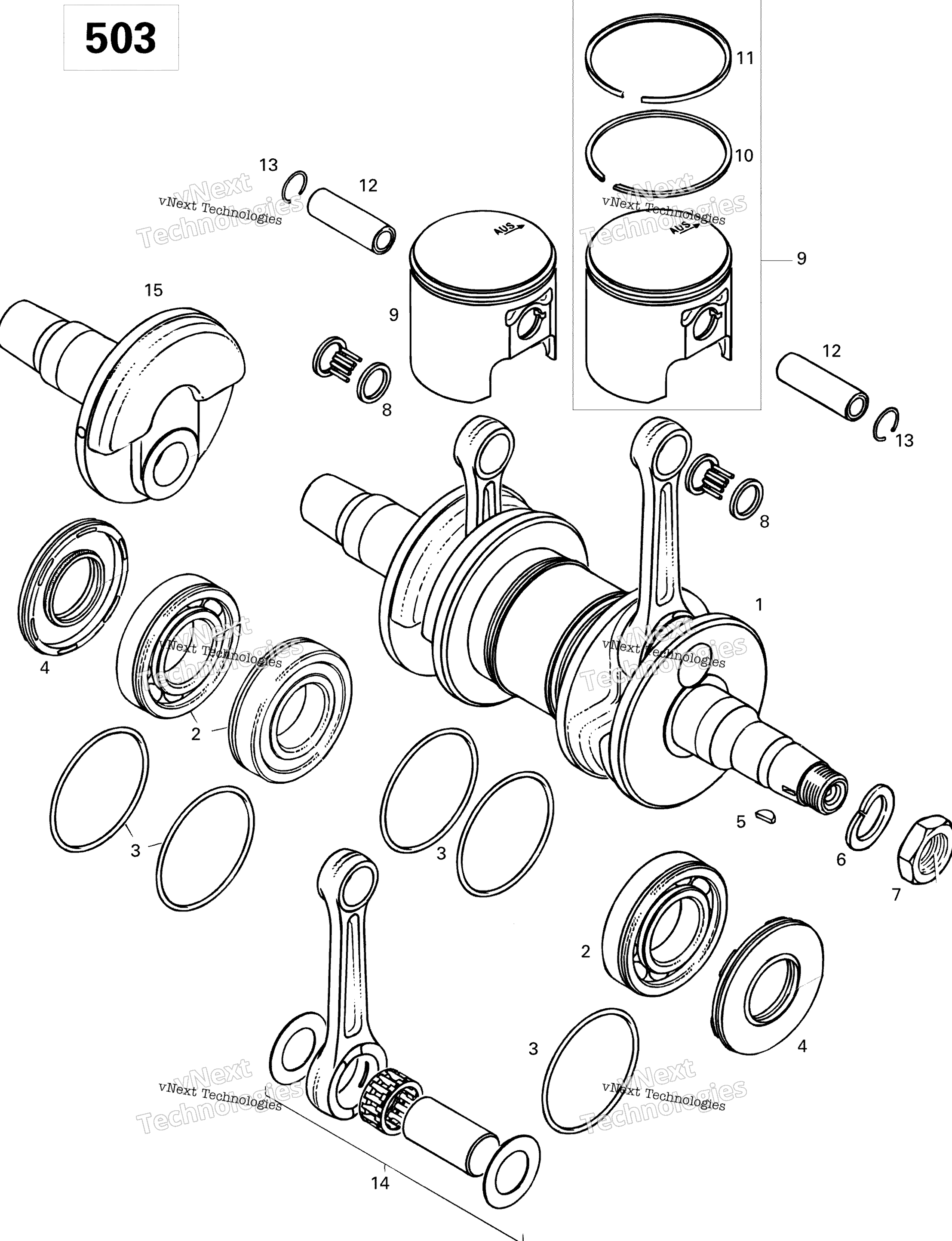 Коленчатый вал And Pistons 503