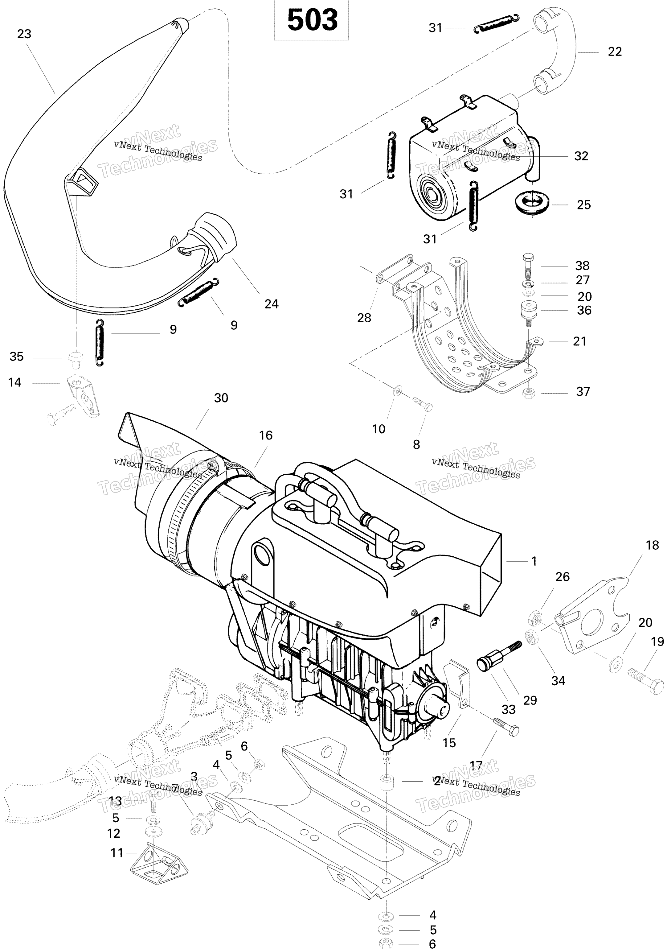 Двигатель And Engine Support 503