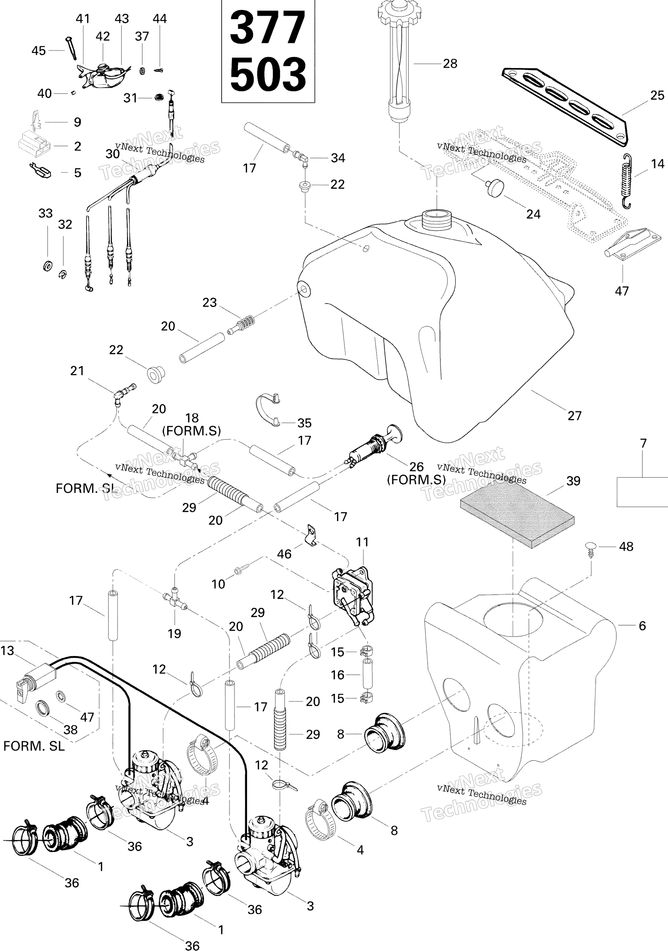 Топливная система System Formula Sl