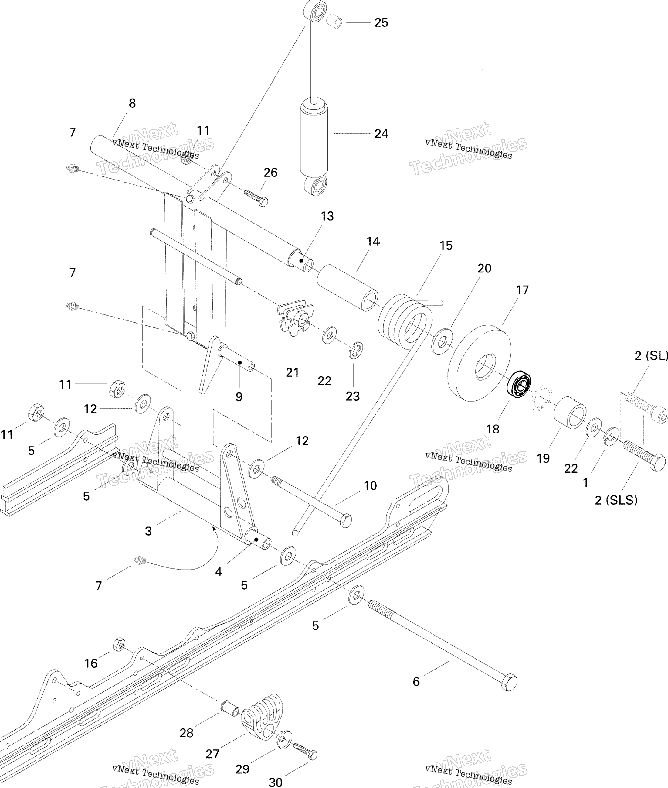 Задняя часть Arm Formula Sls