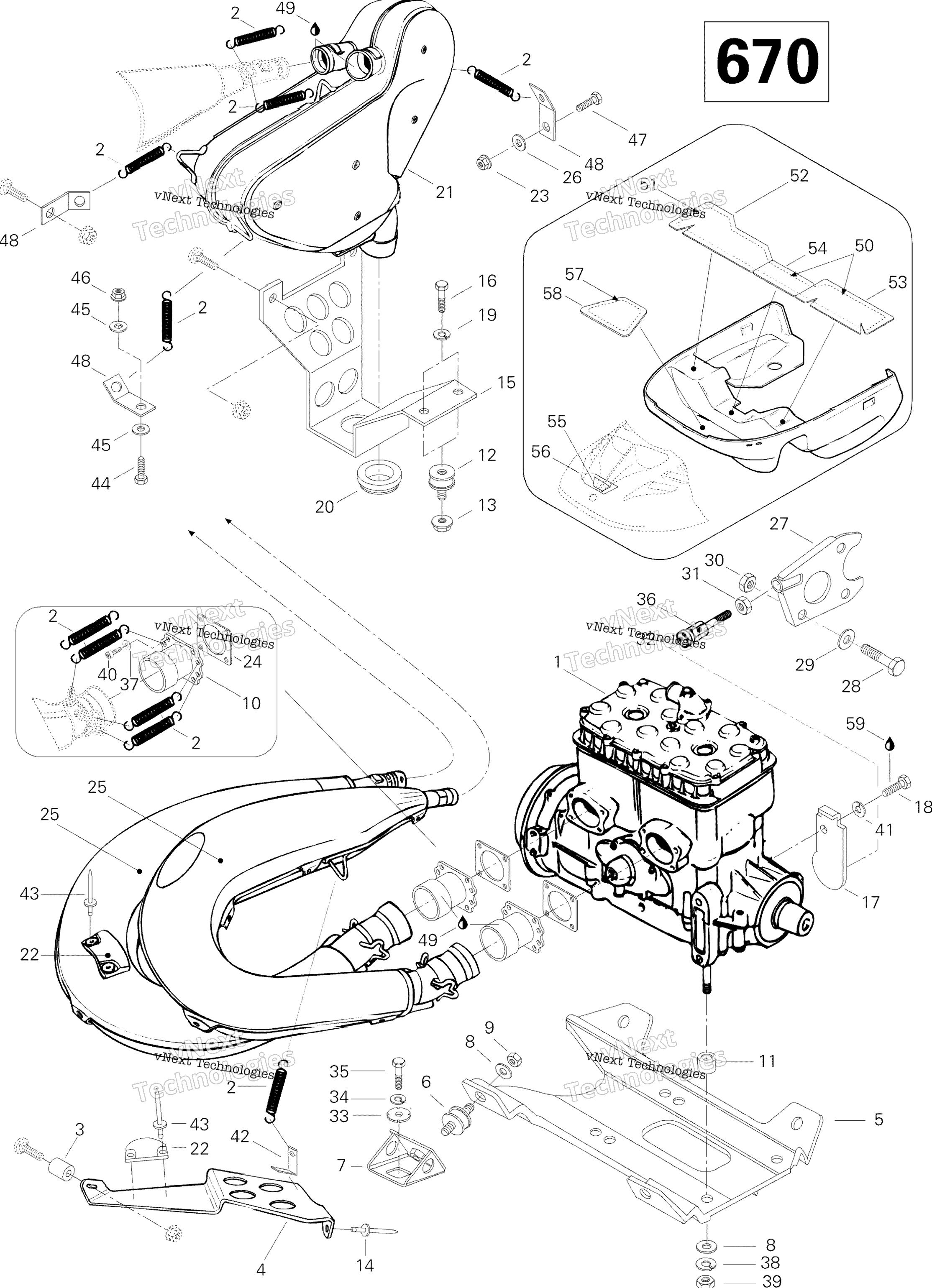 Двигатель And Engine Support 670