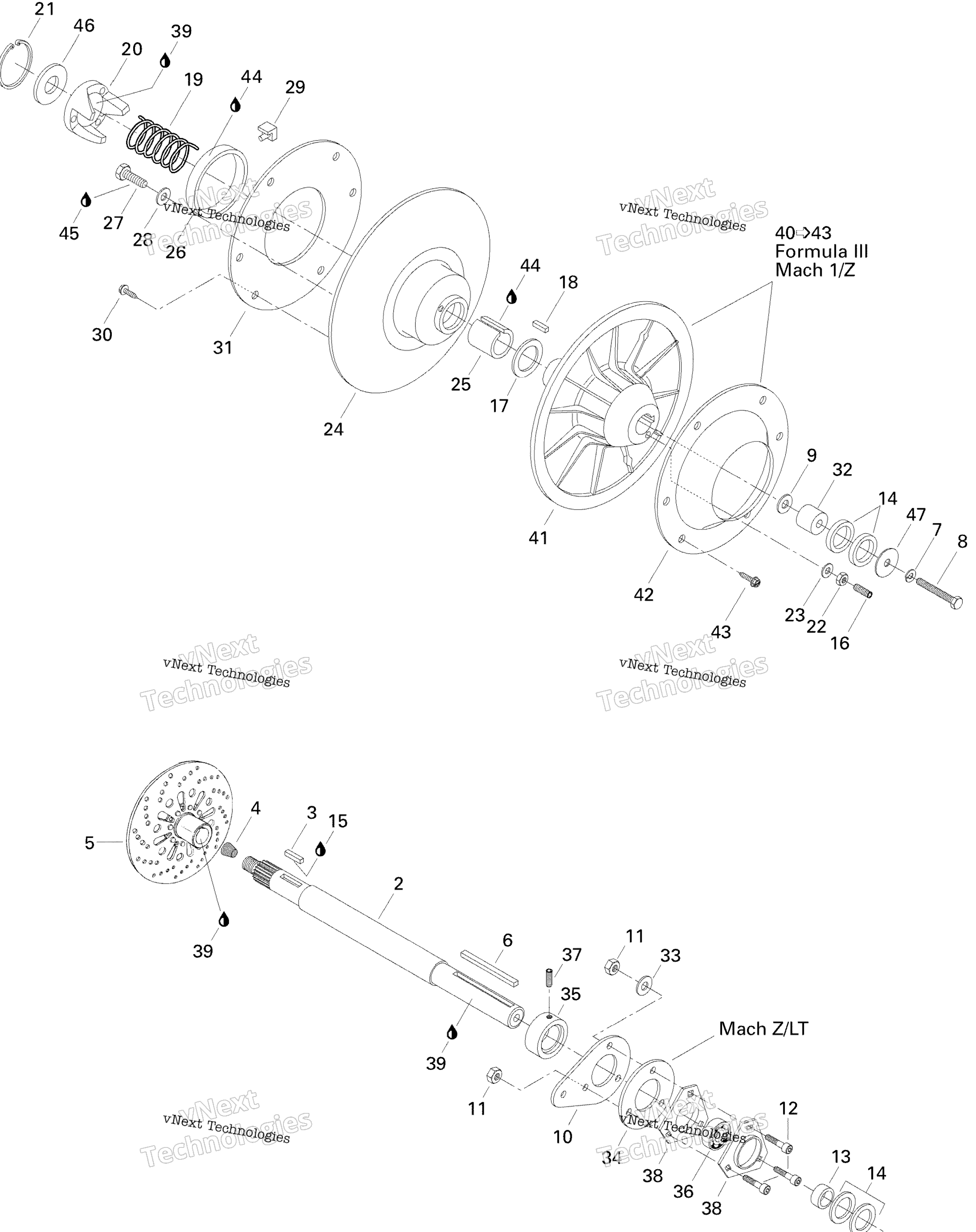 Ведомый Pulley Mach 1