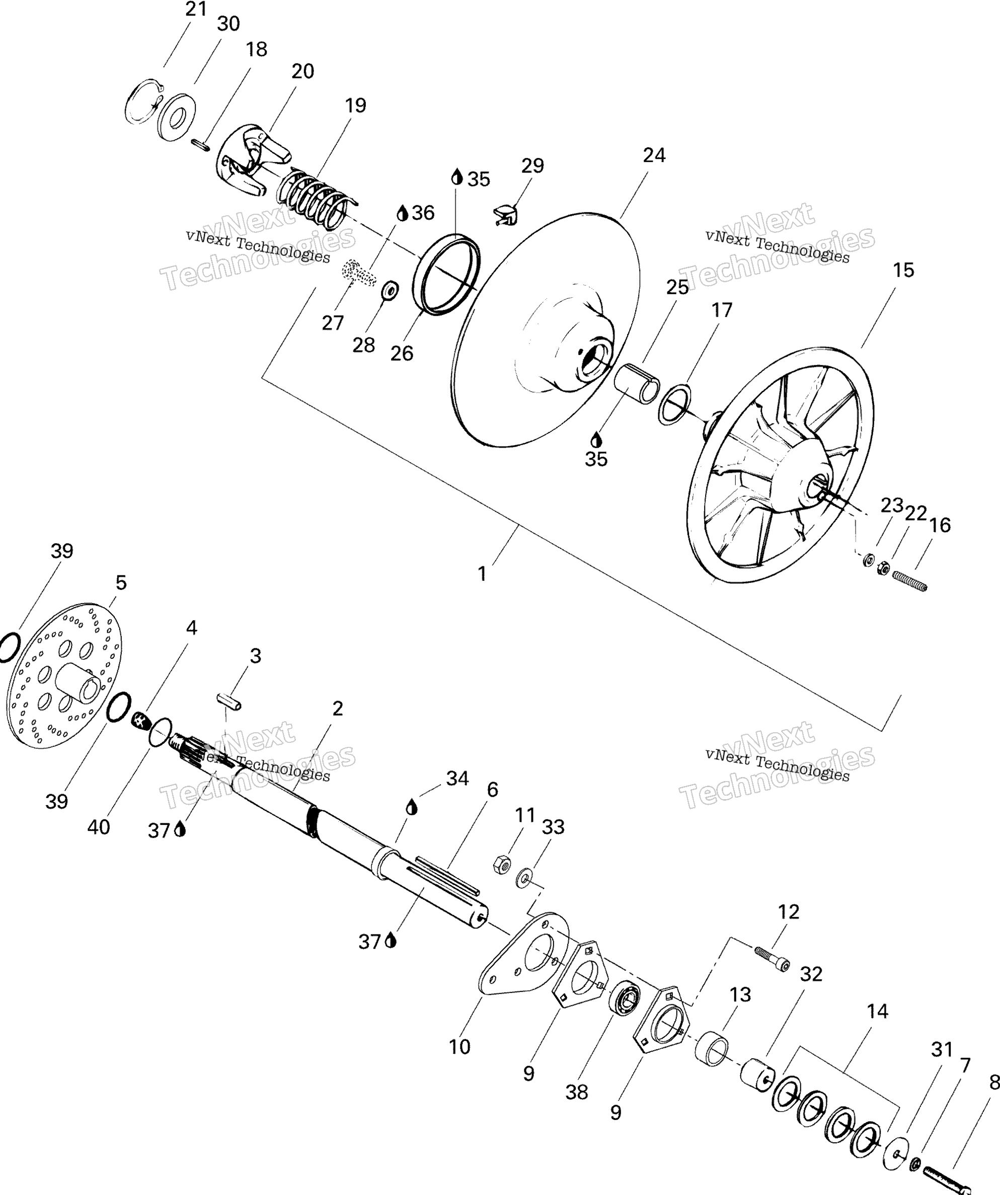 Ведомый Pulley 500