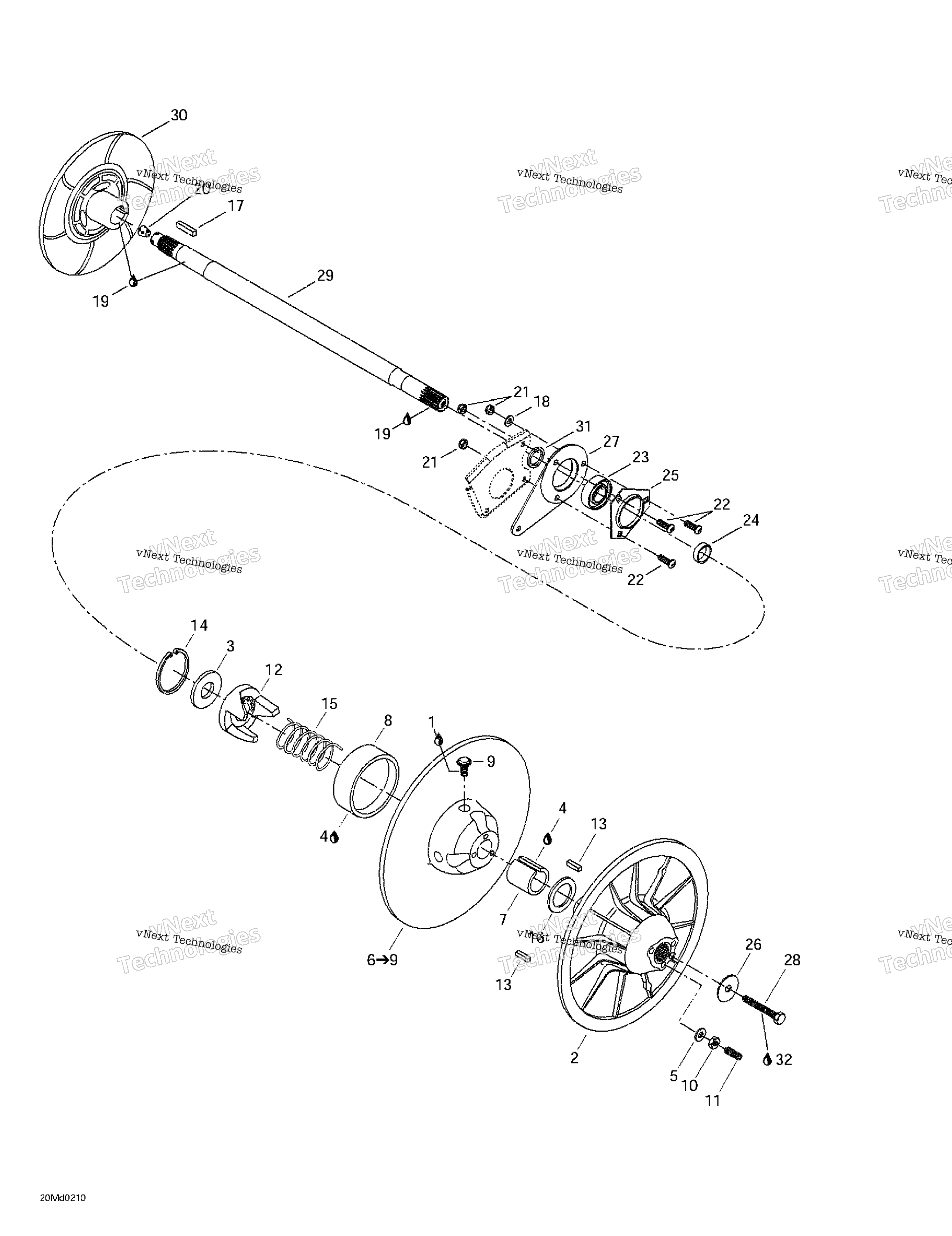 Ведомый Pulley