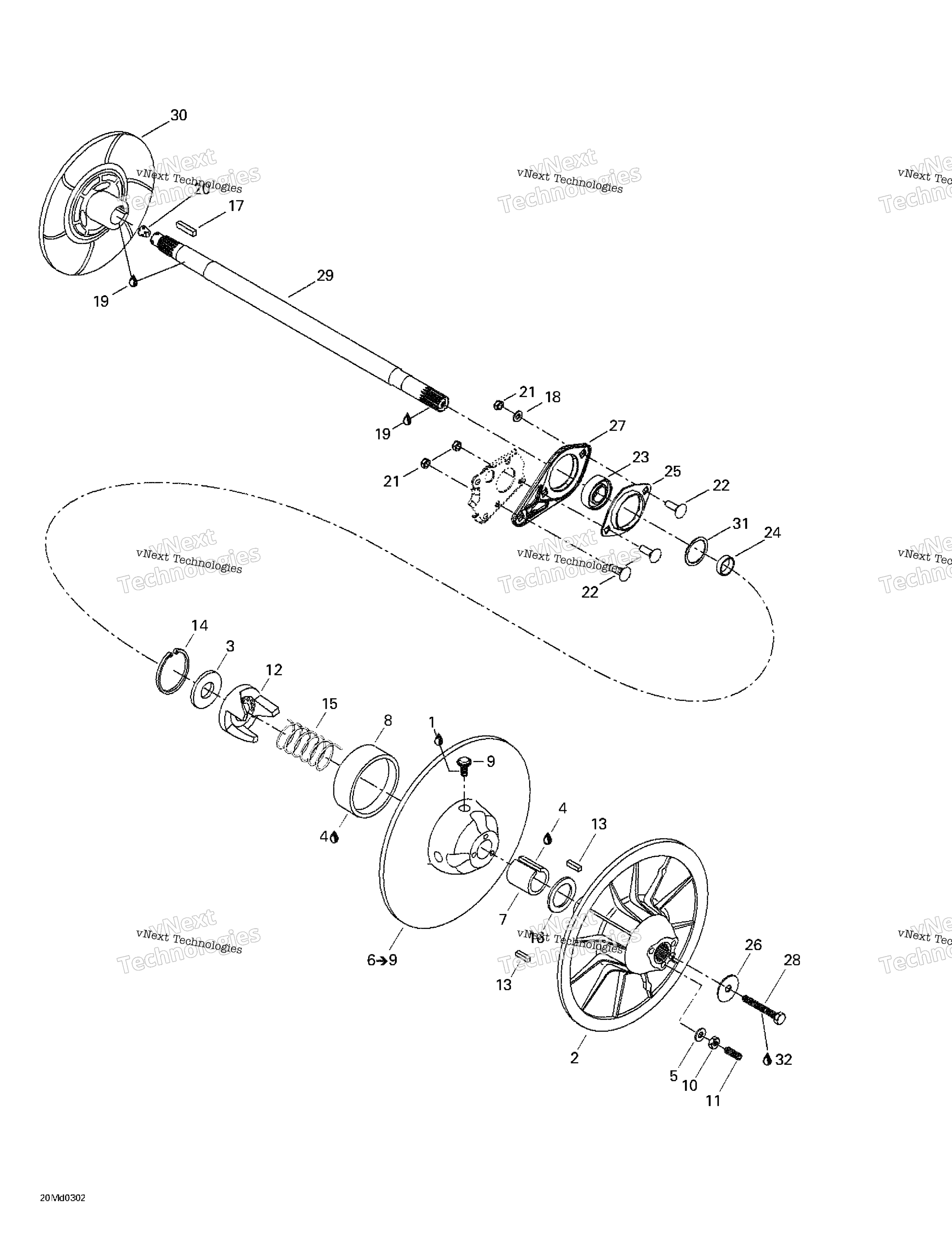 Ведомый Pulley