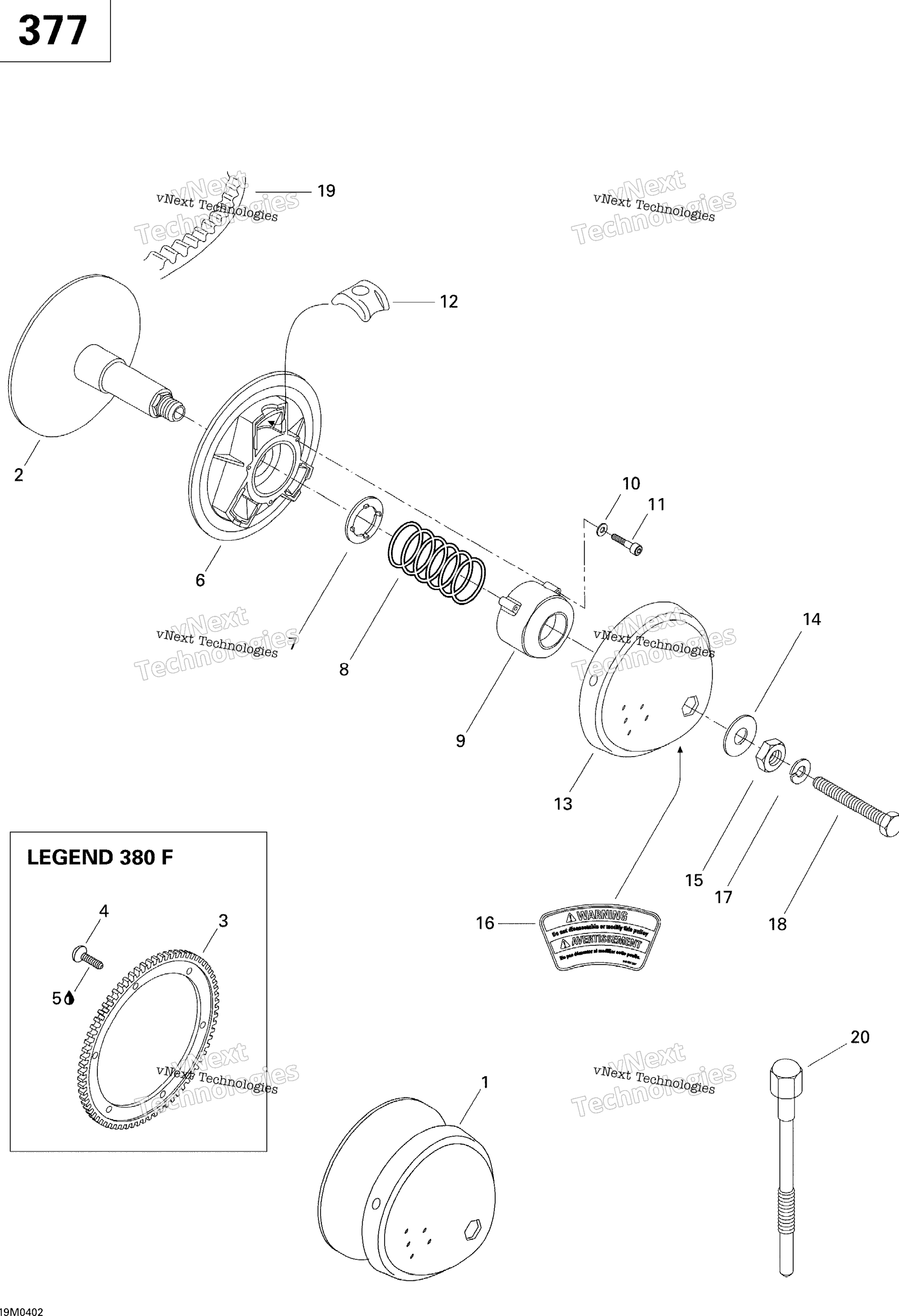 Привод Pulley (Legend 380F)